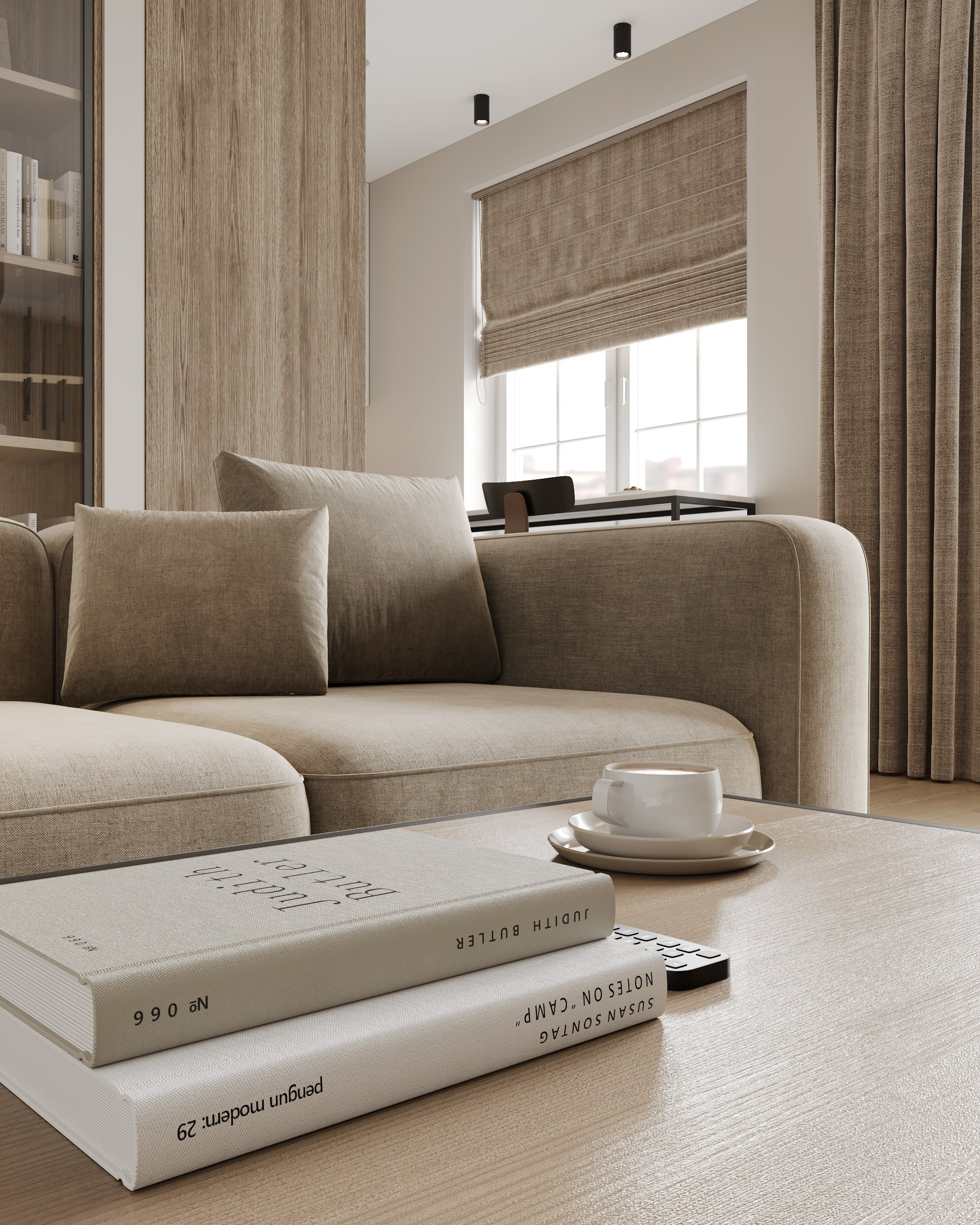 Modern Beige. Дизайн интерьера | 3D визуализация | Миланская Марина