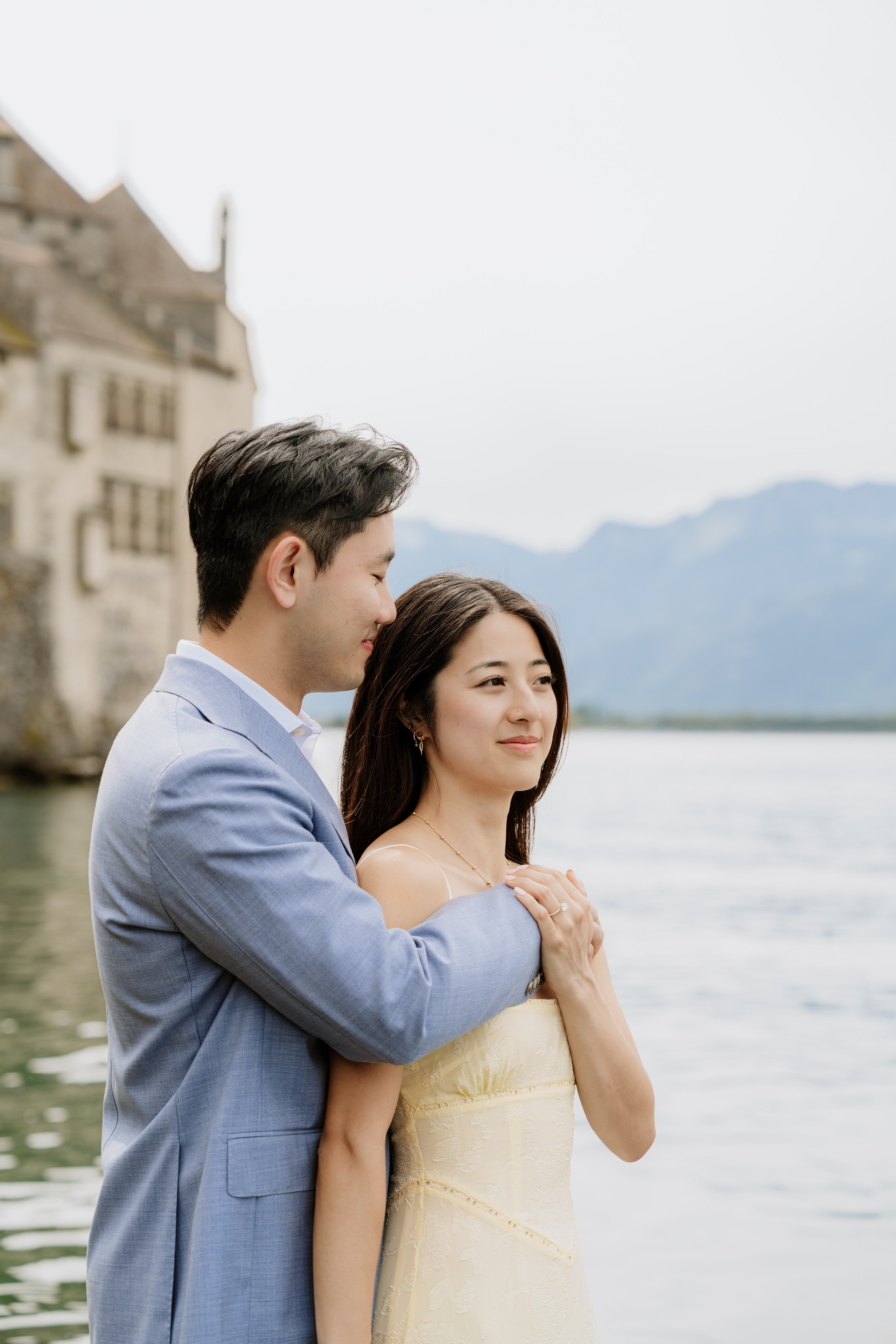 Kristi & Andy | Proposal Montreux. Professional Wedding Photographer Geneva & Romande Switzerland | Tanya Creator