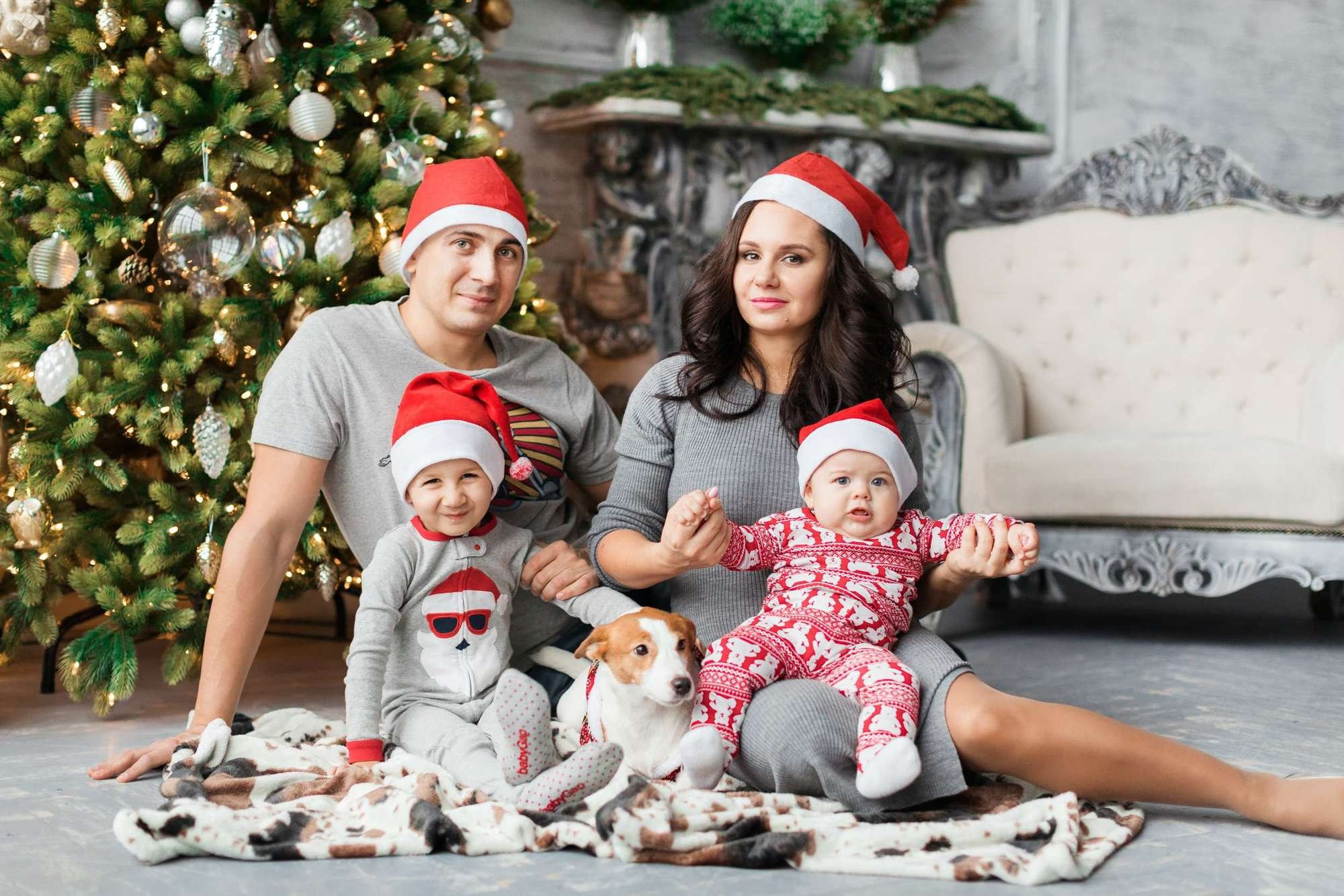 Новогодняя семейняя фотосессия семьи Юлии