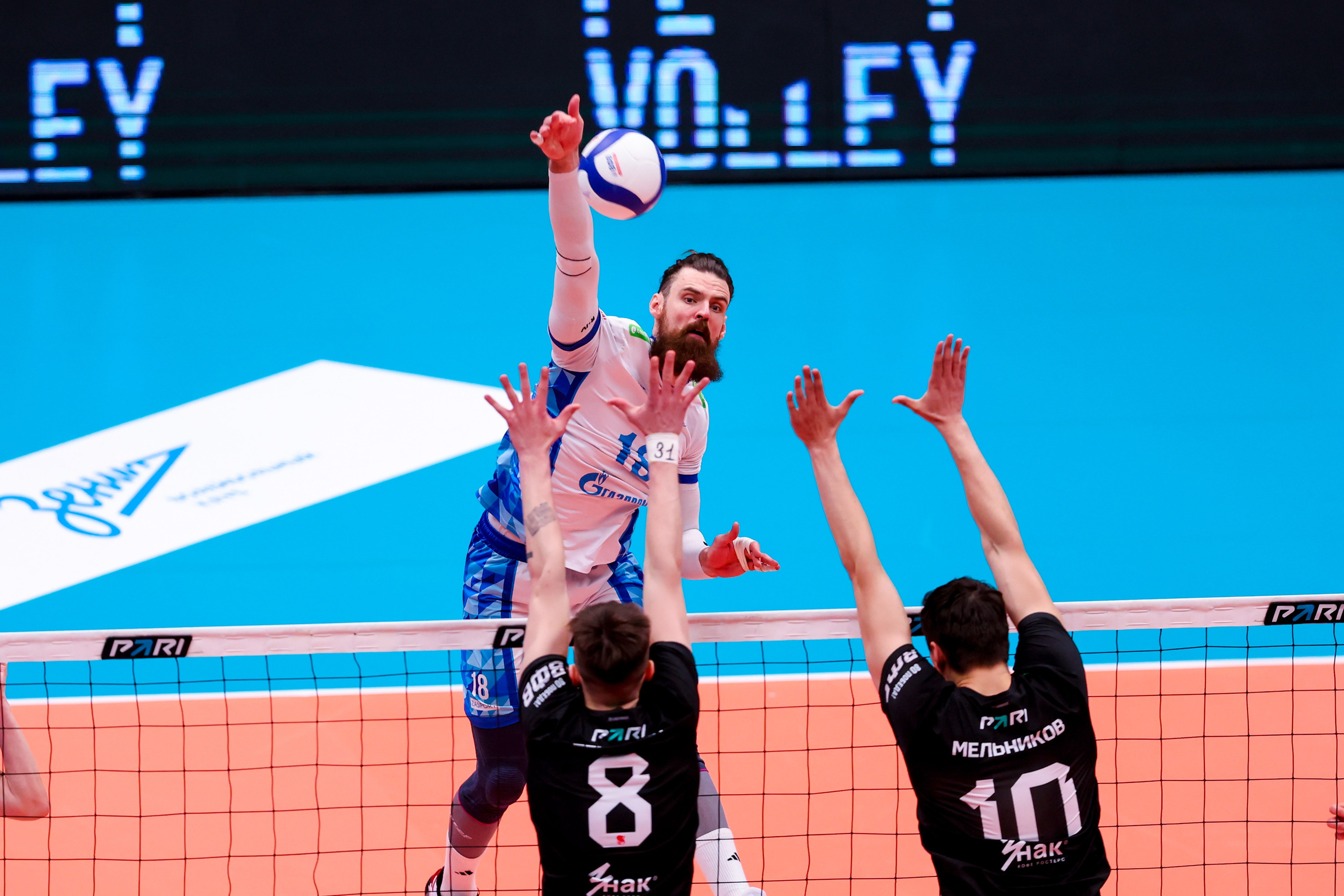 ВК Зенит — ВК Белогорье 08.04.2025. Спортивный и репортажный фотограф Антон Тереханов