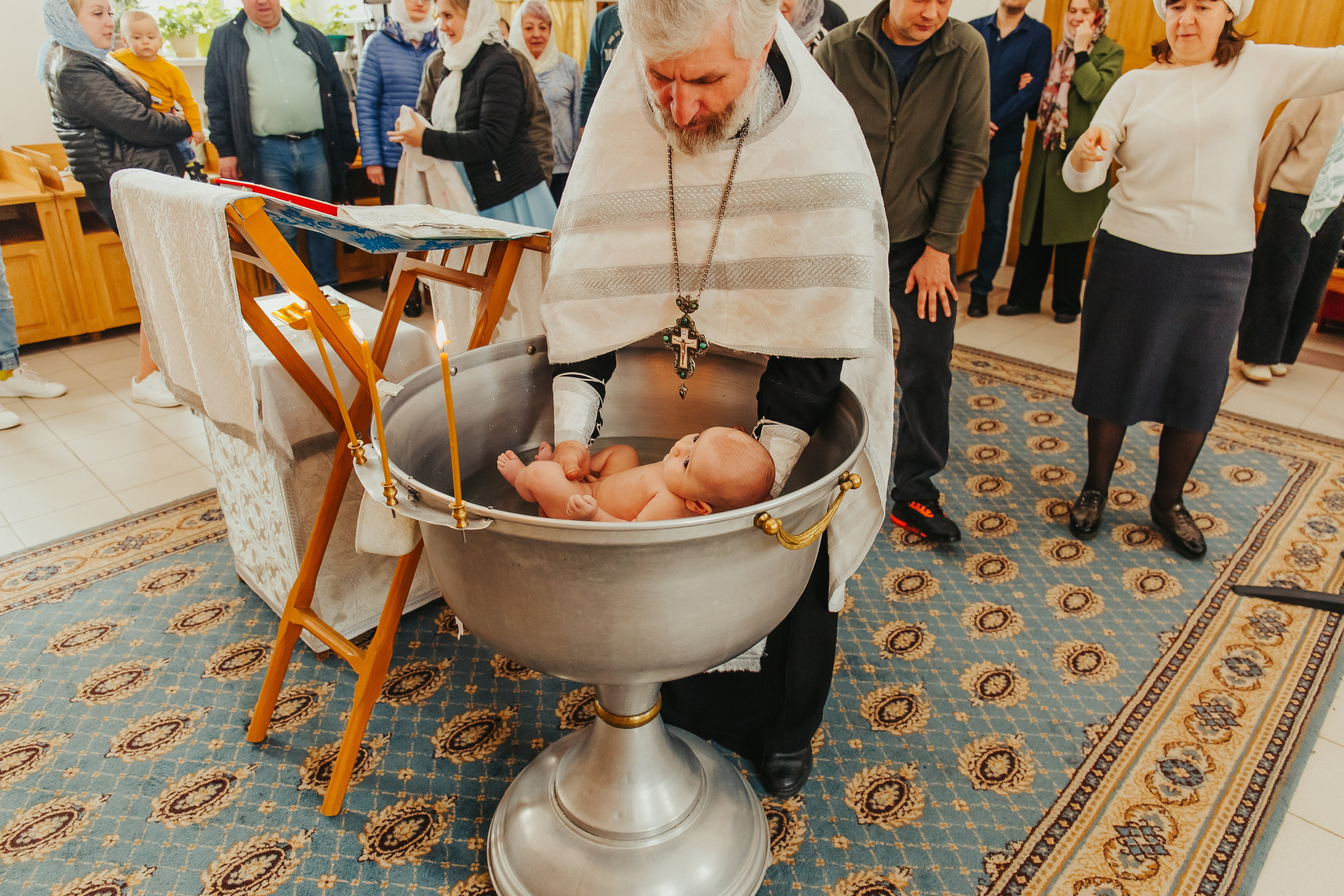 Фотосъемка крещения ребенка. Фотограф новорожденных и детский в Сергиевом Посаде Кругликова Юлия