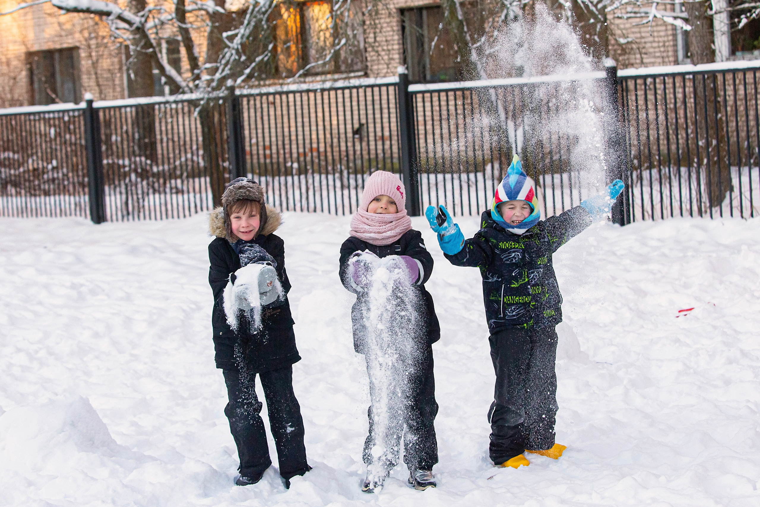 Зима в детском саду. Свадебный, семейный, детский фотограф в Санкт-Петербурге