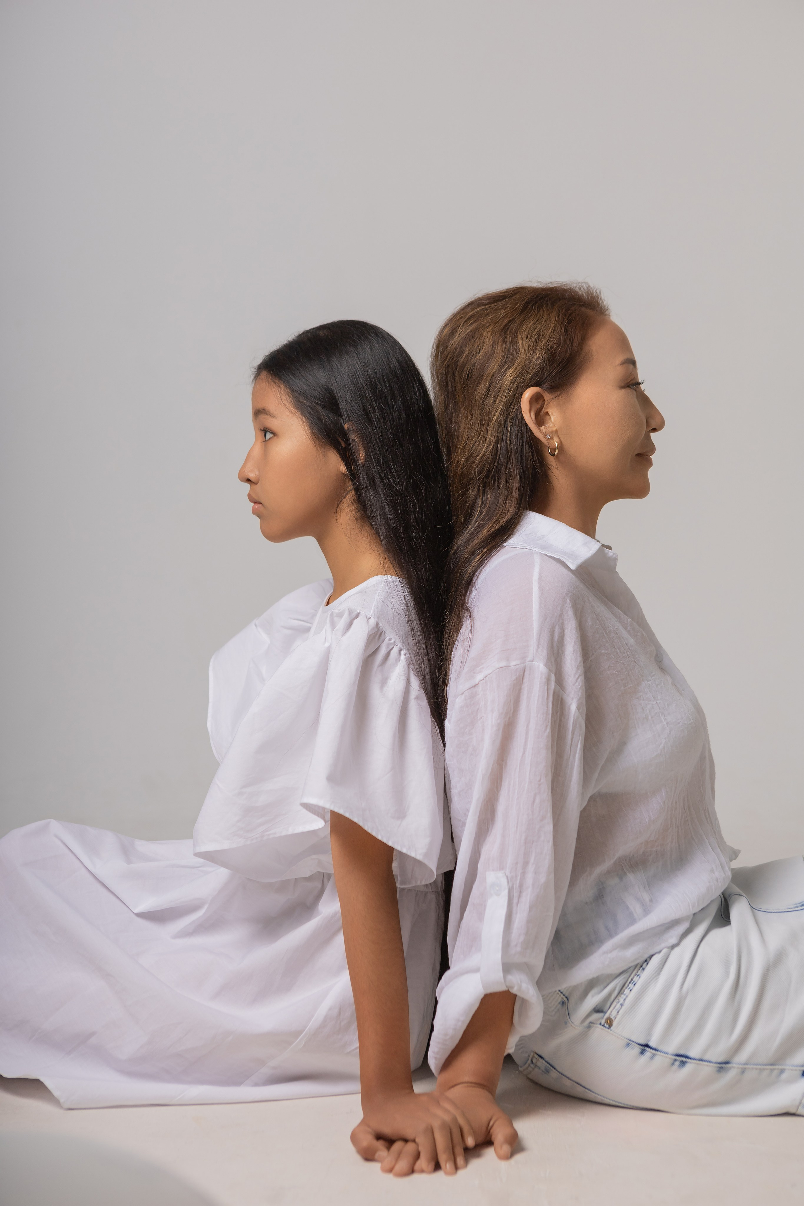 Агата с мамой. Семейный фотограф Кызыл Олчей Ензак