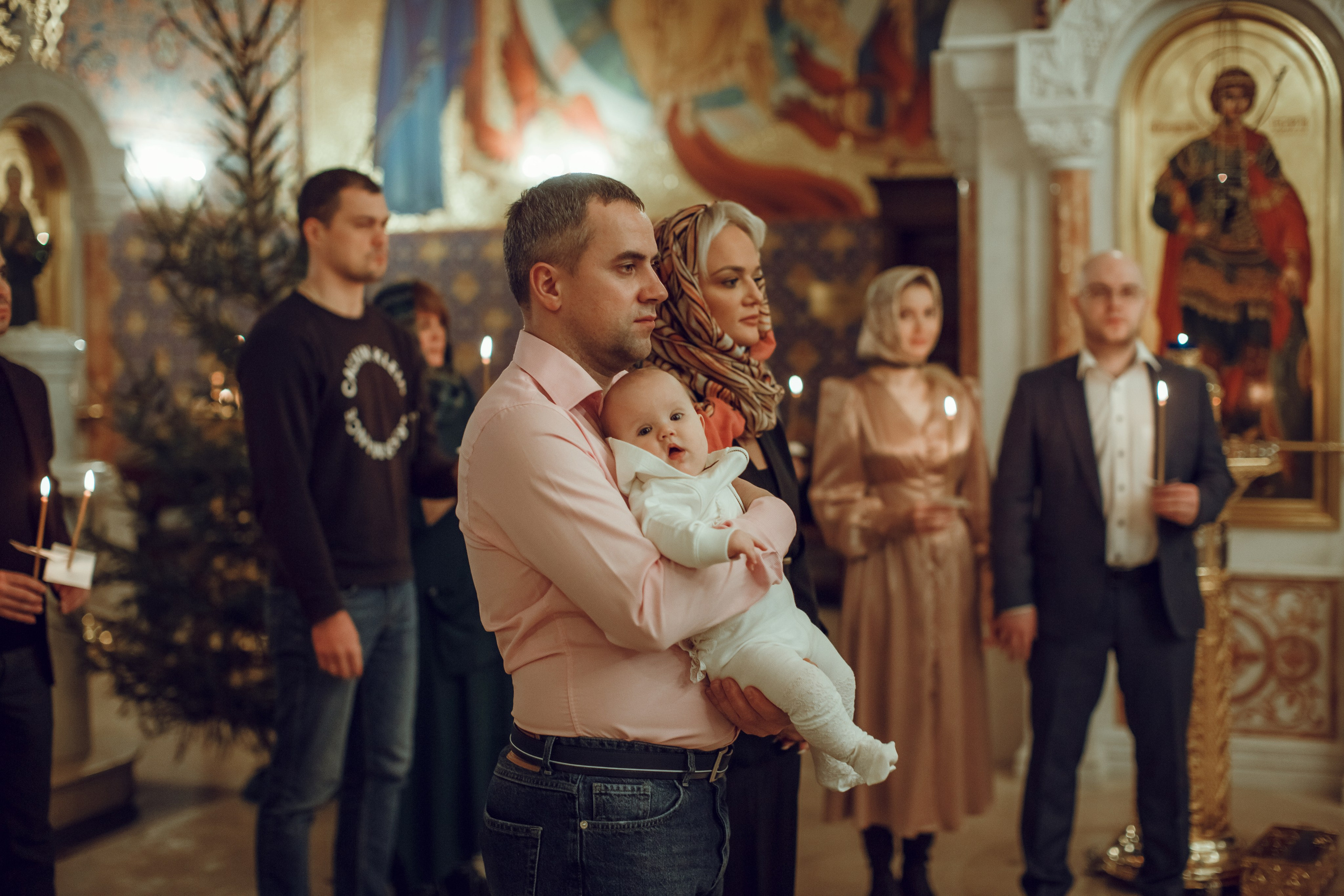 Крещение Виктории. Фотограф на Крещение, семейный фотограф в Москве