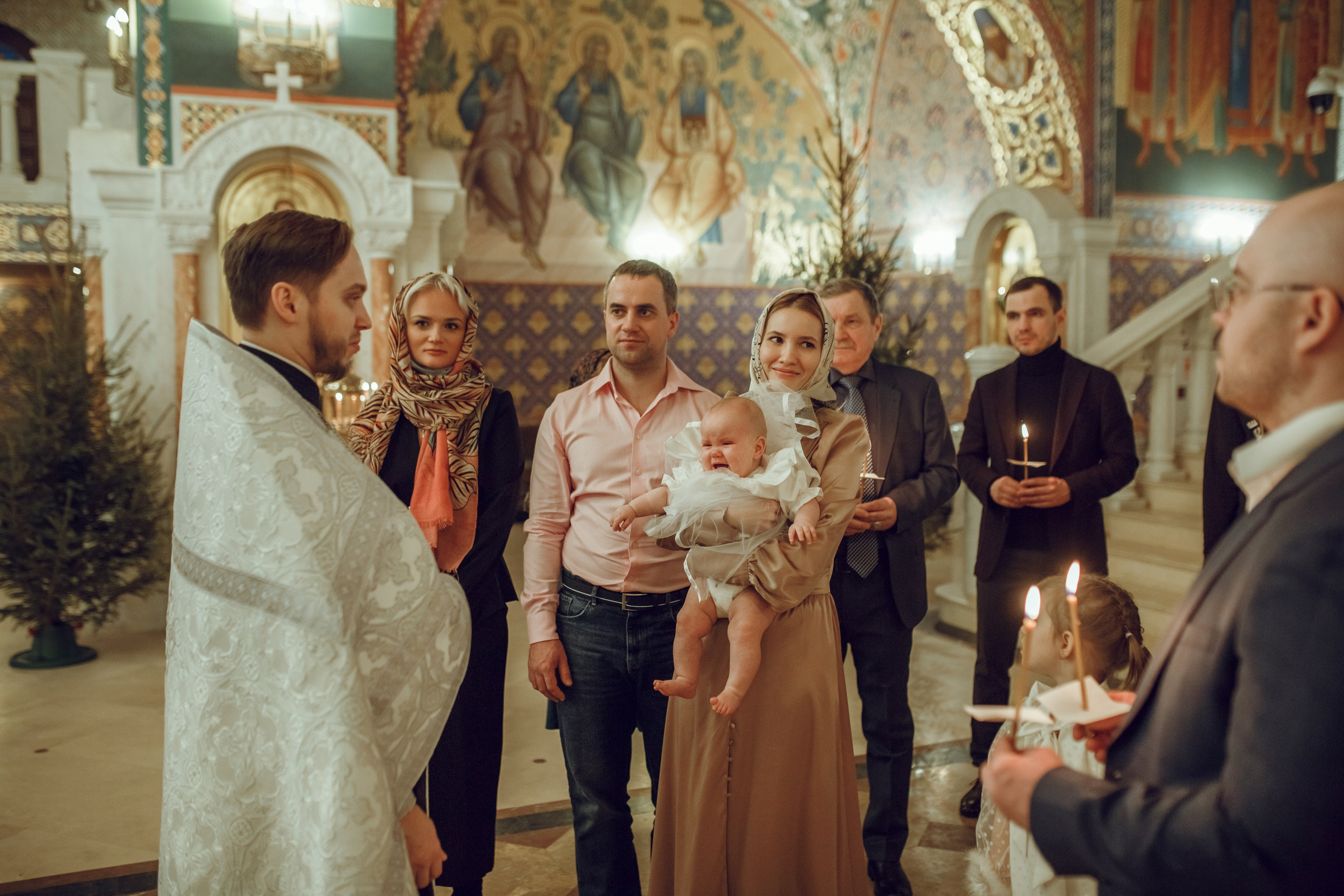 Крещение Виктории. Фотограф на Крещение, семейный фотограф в Москве