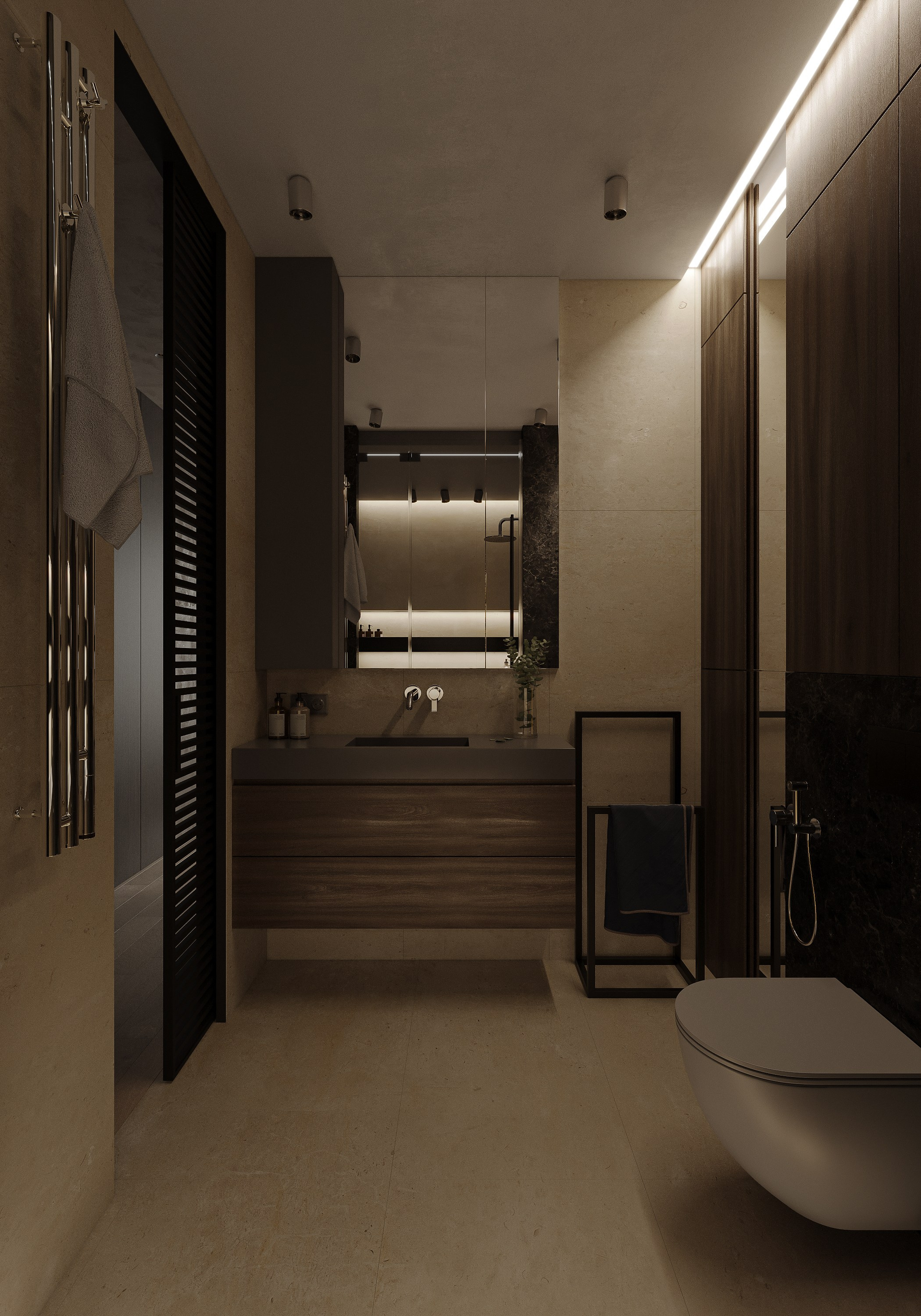 Квартира для L+D Archatelier. 3D визуализация интерьера и архитектурной среды