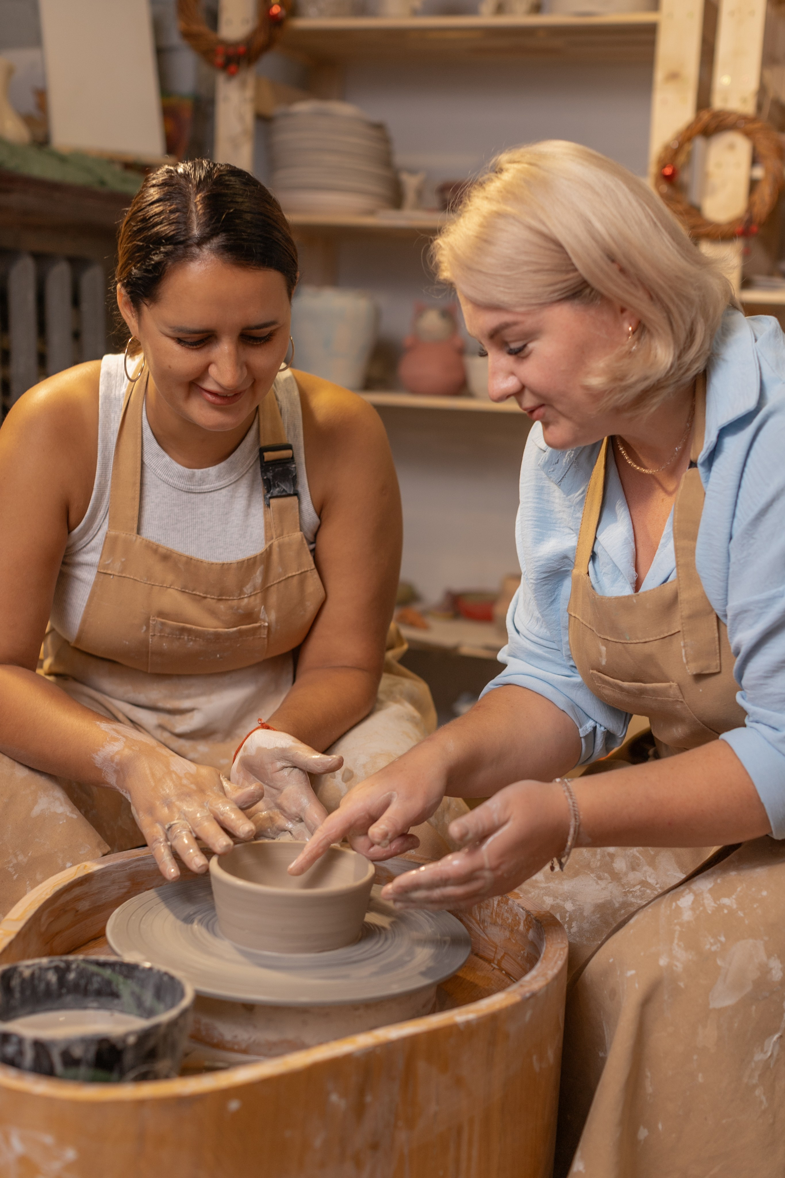 Гончарный МК Ирина и Юлия. Семейный и детский newborn фотограф в Ростове-на-Дону Наталья Лебедева