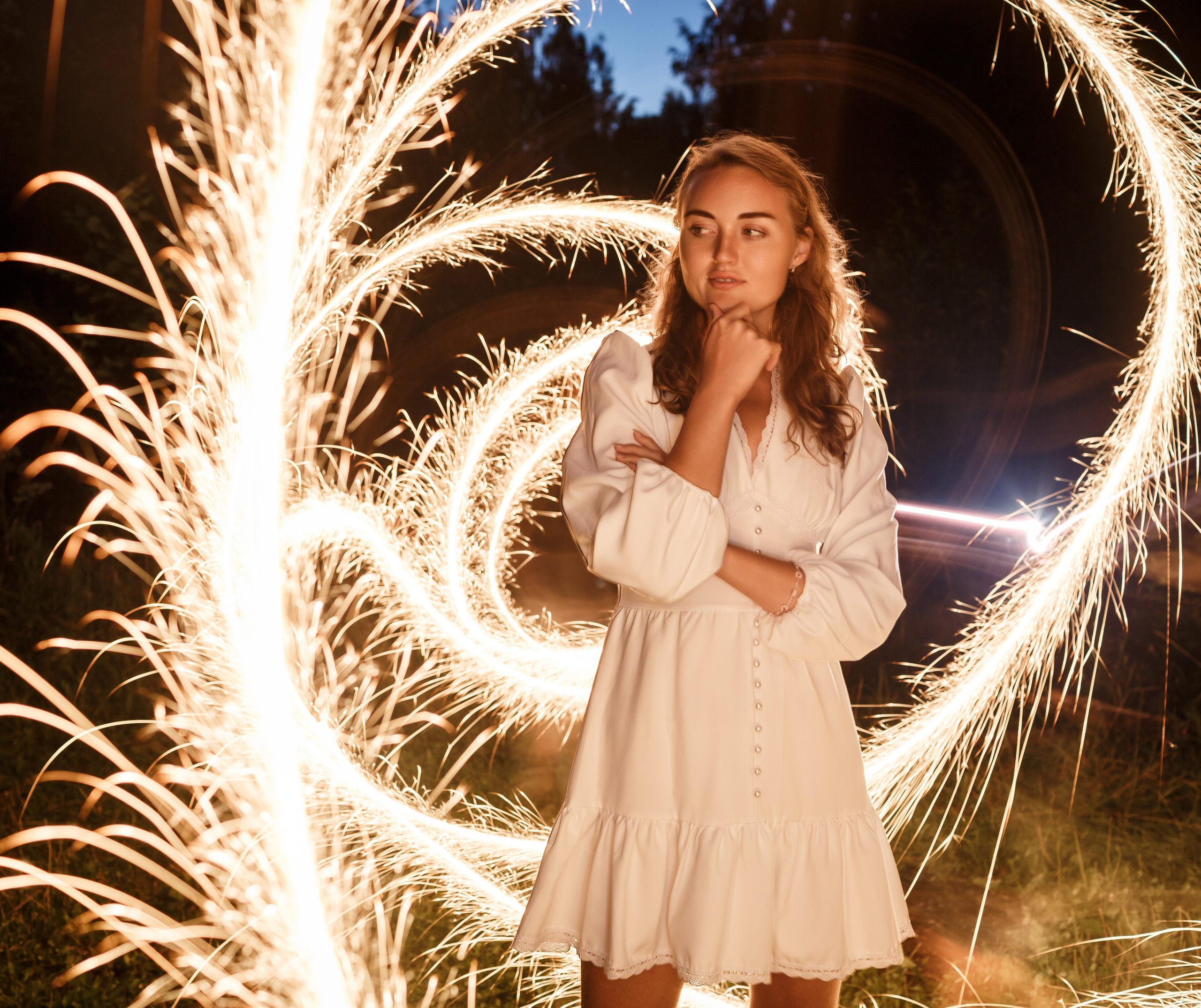 Бенгальские огоньки. Свадебный фотограф Расторгуев Дмитрий