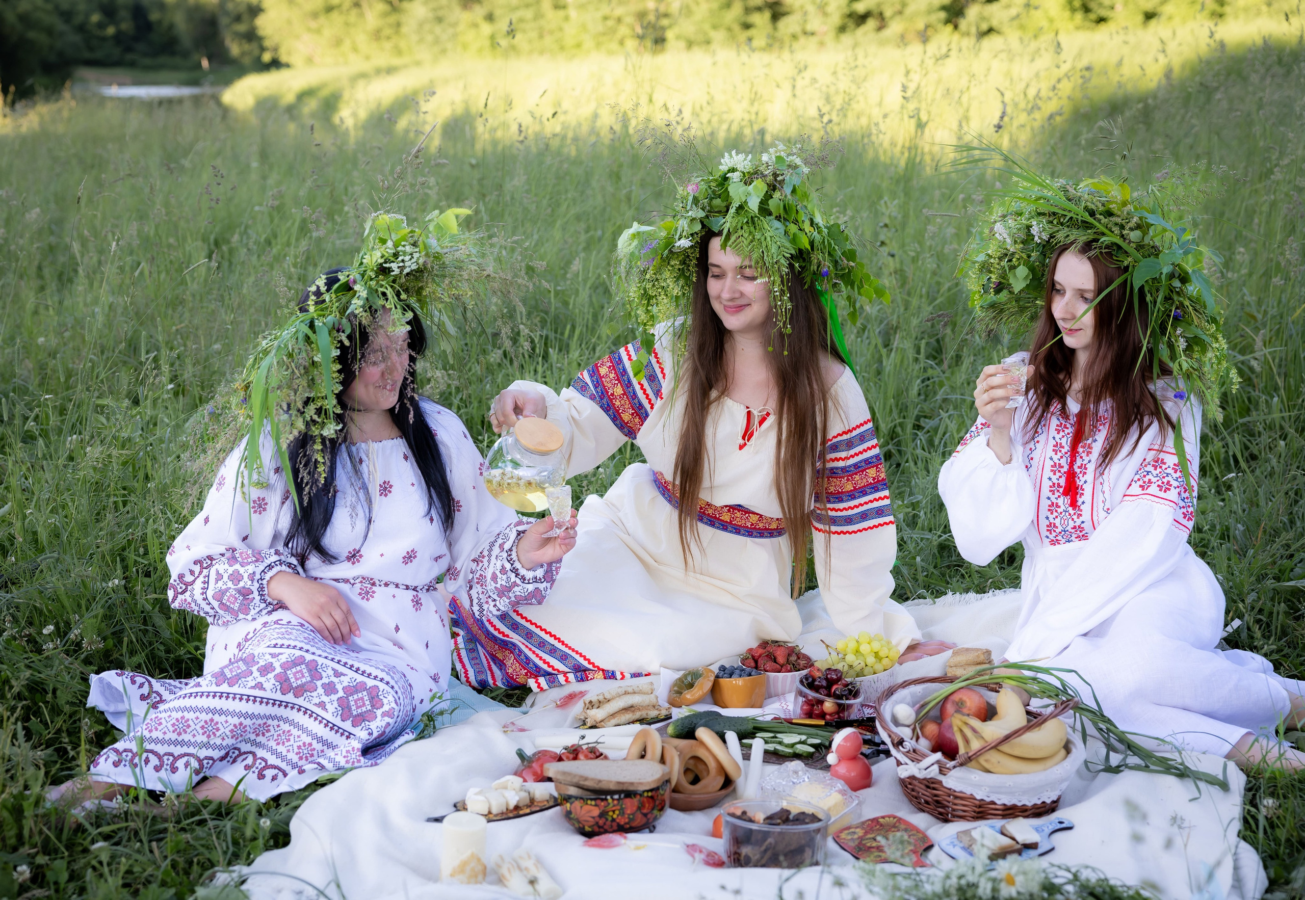 Пикник в славянском стиле на фотопроекте «Иван Купала»