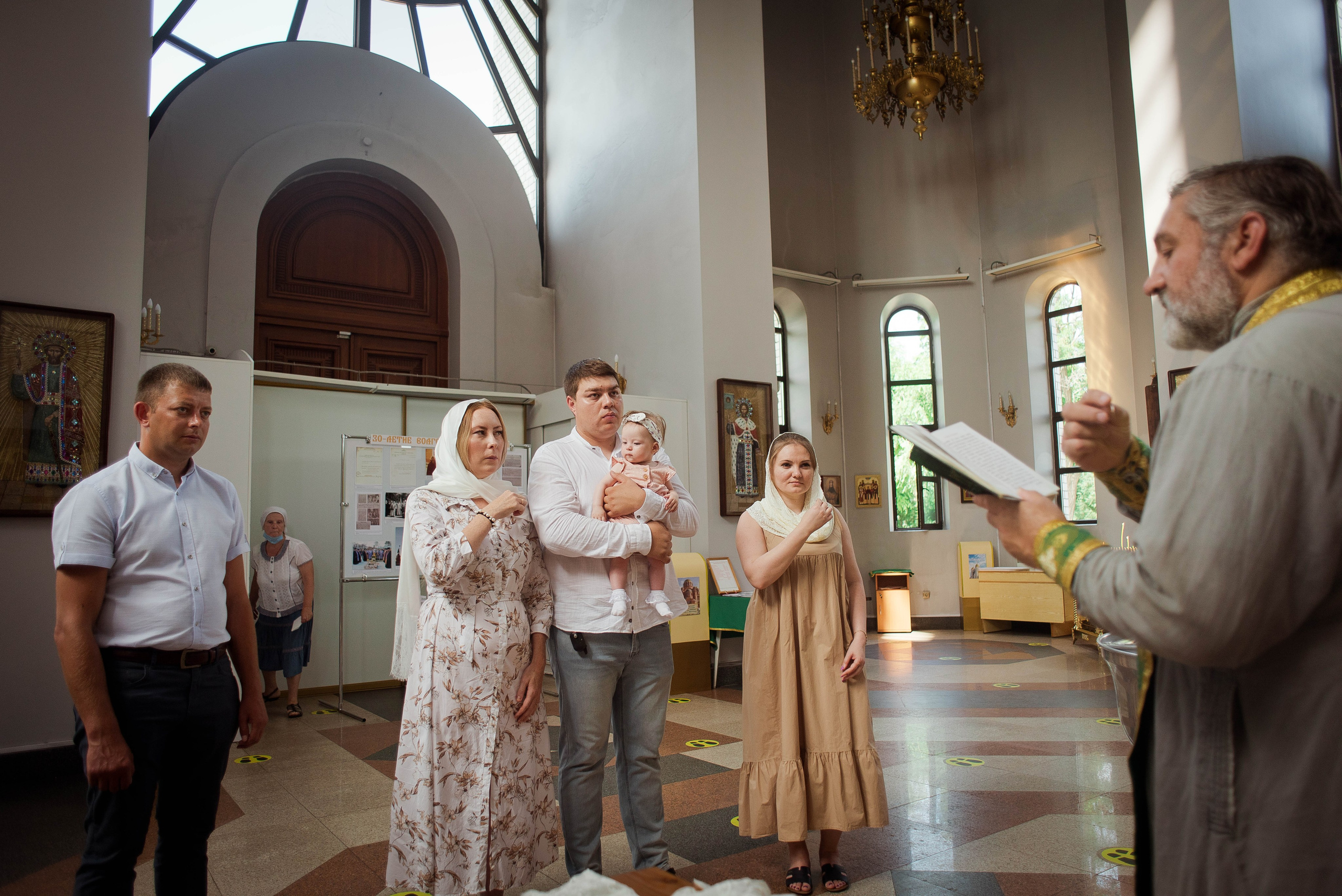 Крещение Варвары. Свадебный и семейный фотограф Яна Стражева. Волгоград, Москва
