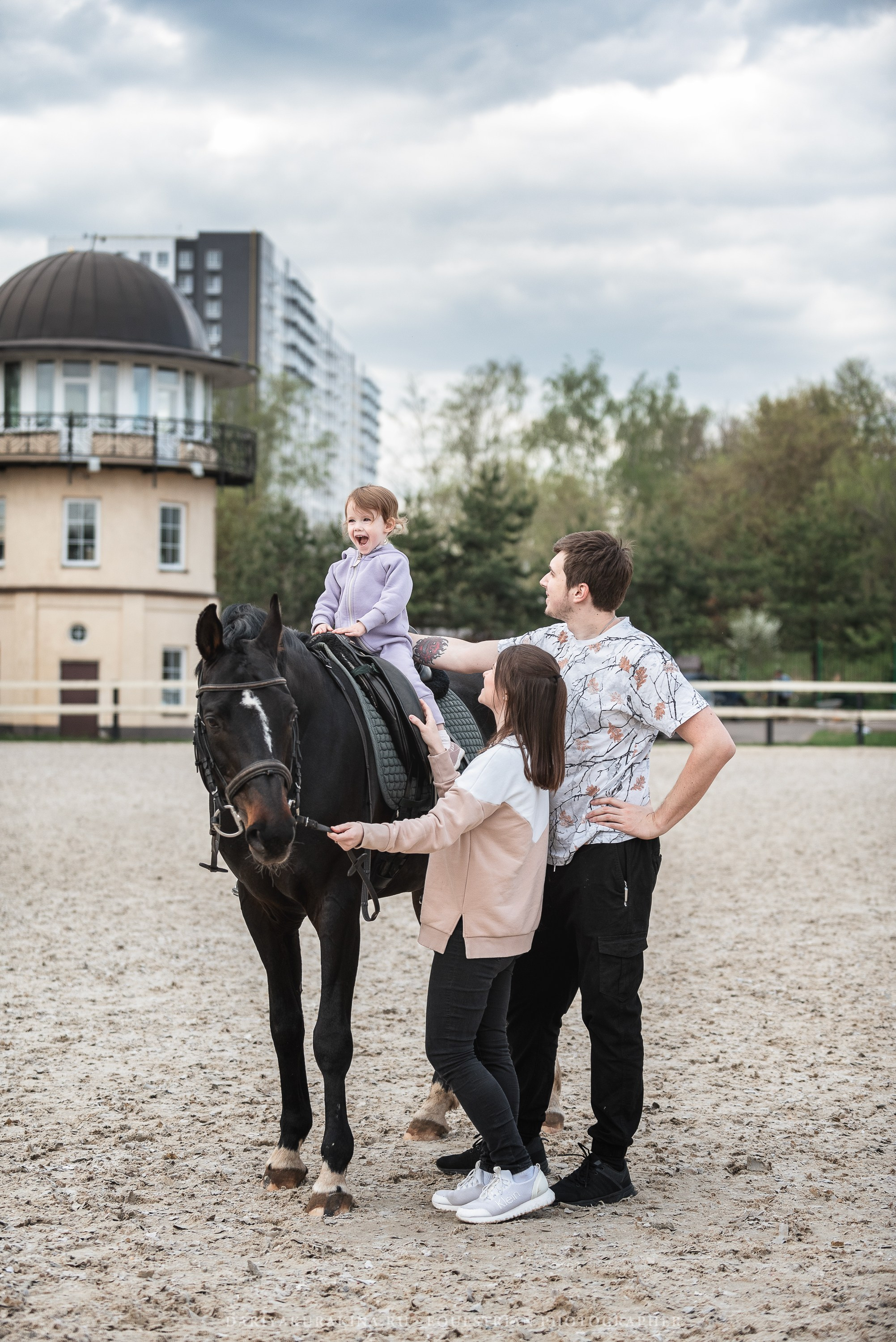 Ира, Боря и Ника с Кливом, HORSIO. Конный фотограф Куракина Дарья • Фотосессии с лошадьми