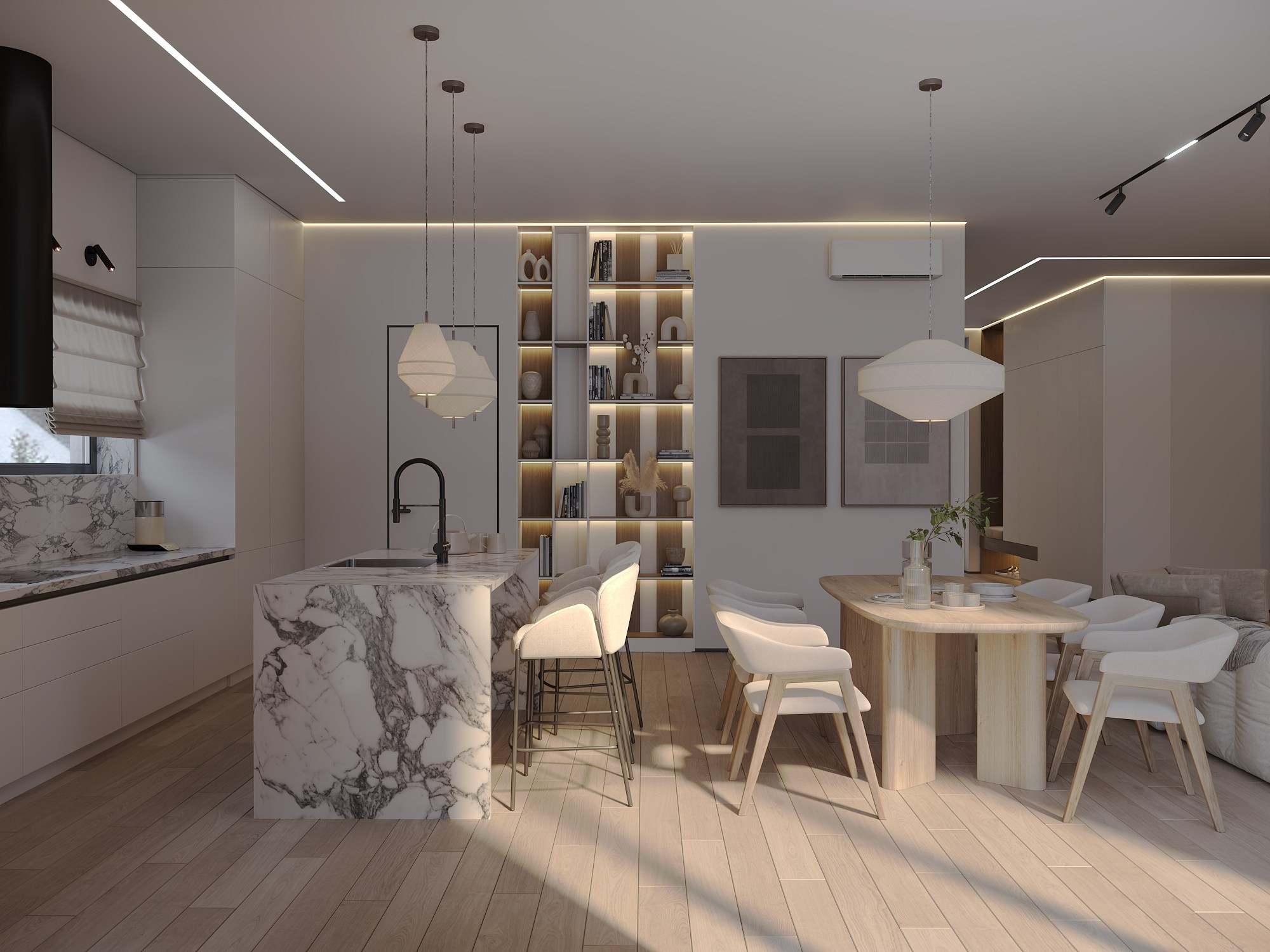 Загородный дом 191,6 м². БК студия дизайна интерьера