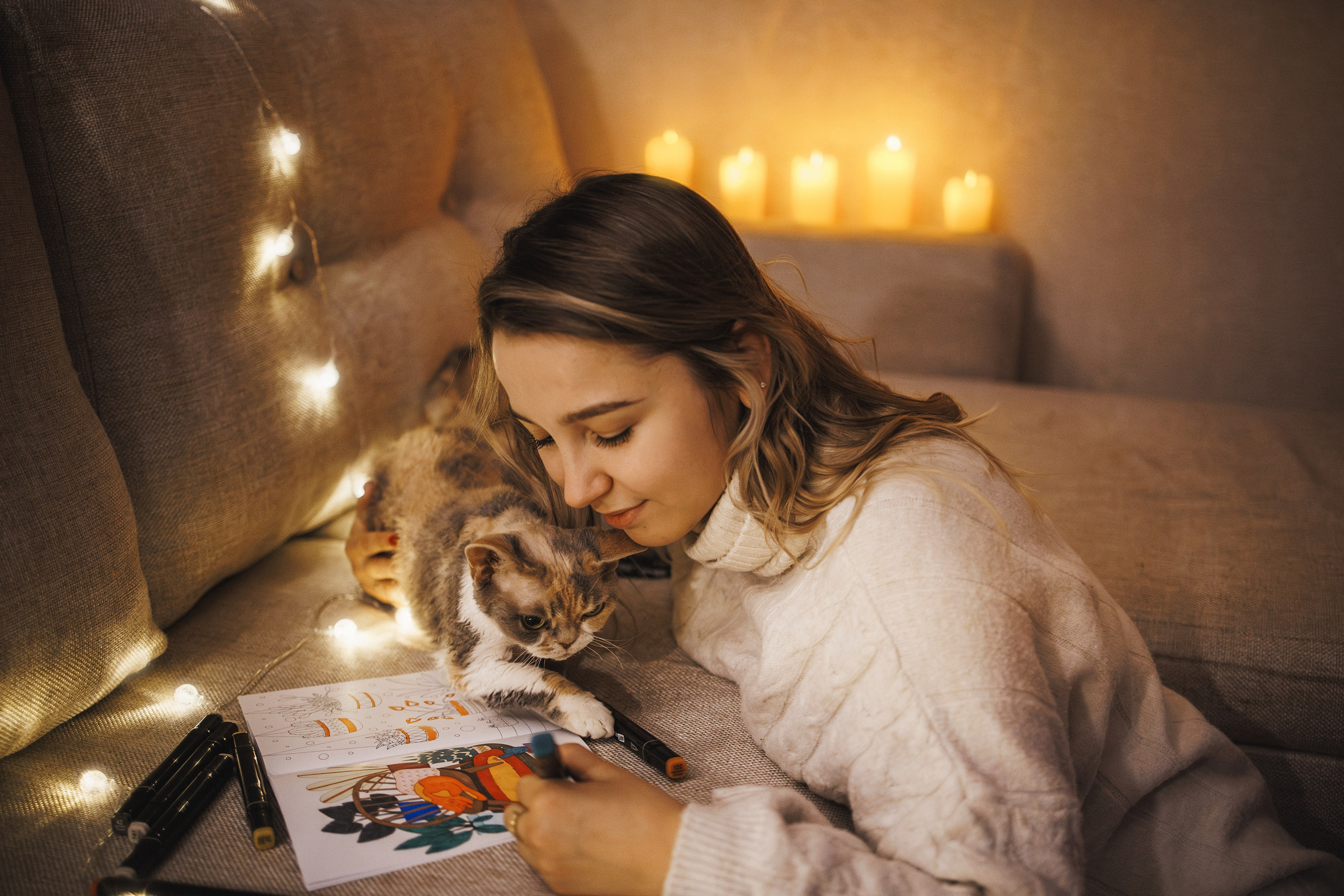 Домашняя новогодняя. Фотограф Анималист в Москве Анастасия Жучкова