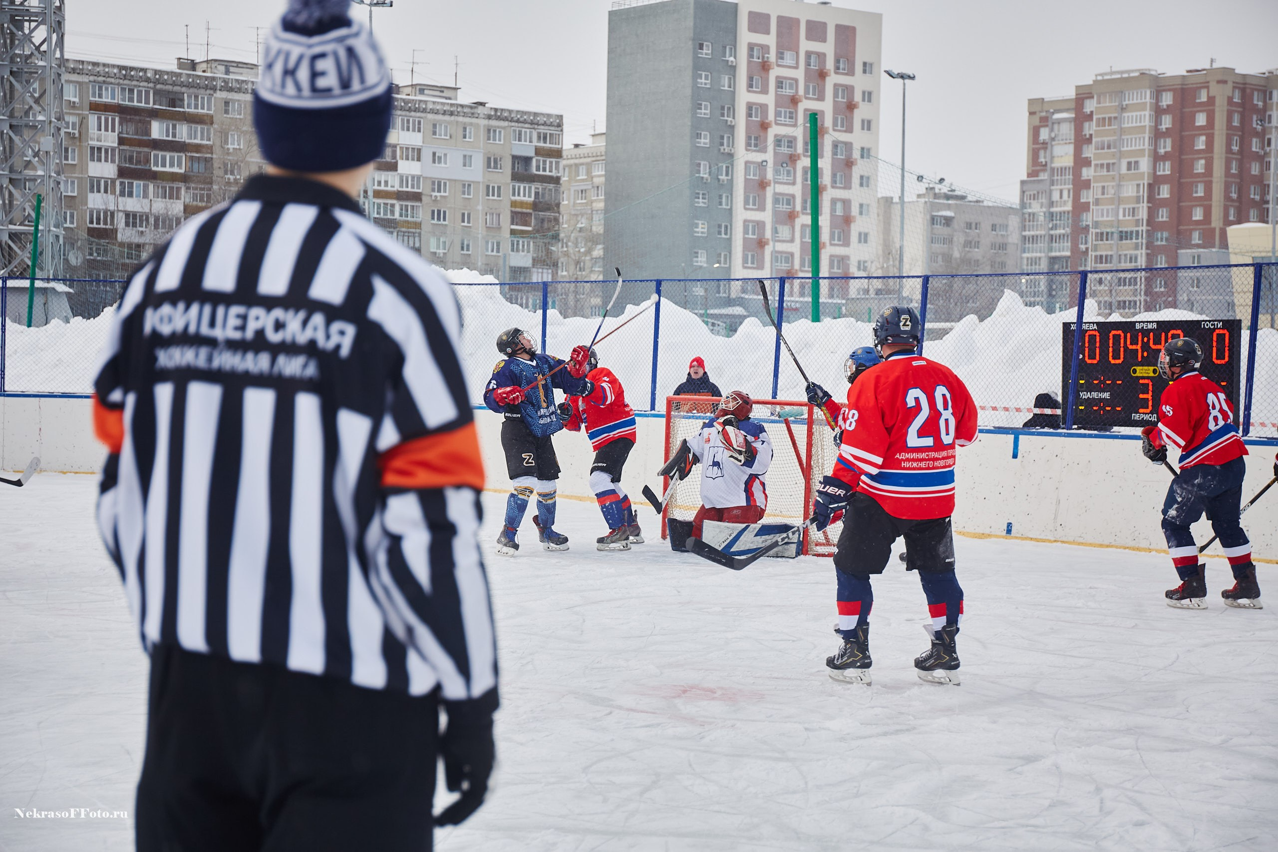Турнир по хоккею «Русская классика» в рамках Офицерской хоккейной лиги. Спортивный фотограф Некрасов Денис