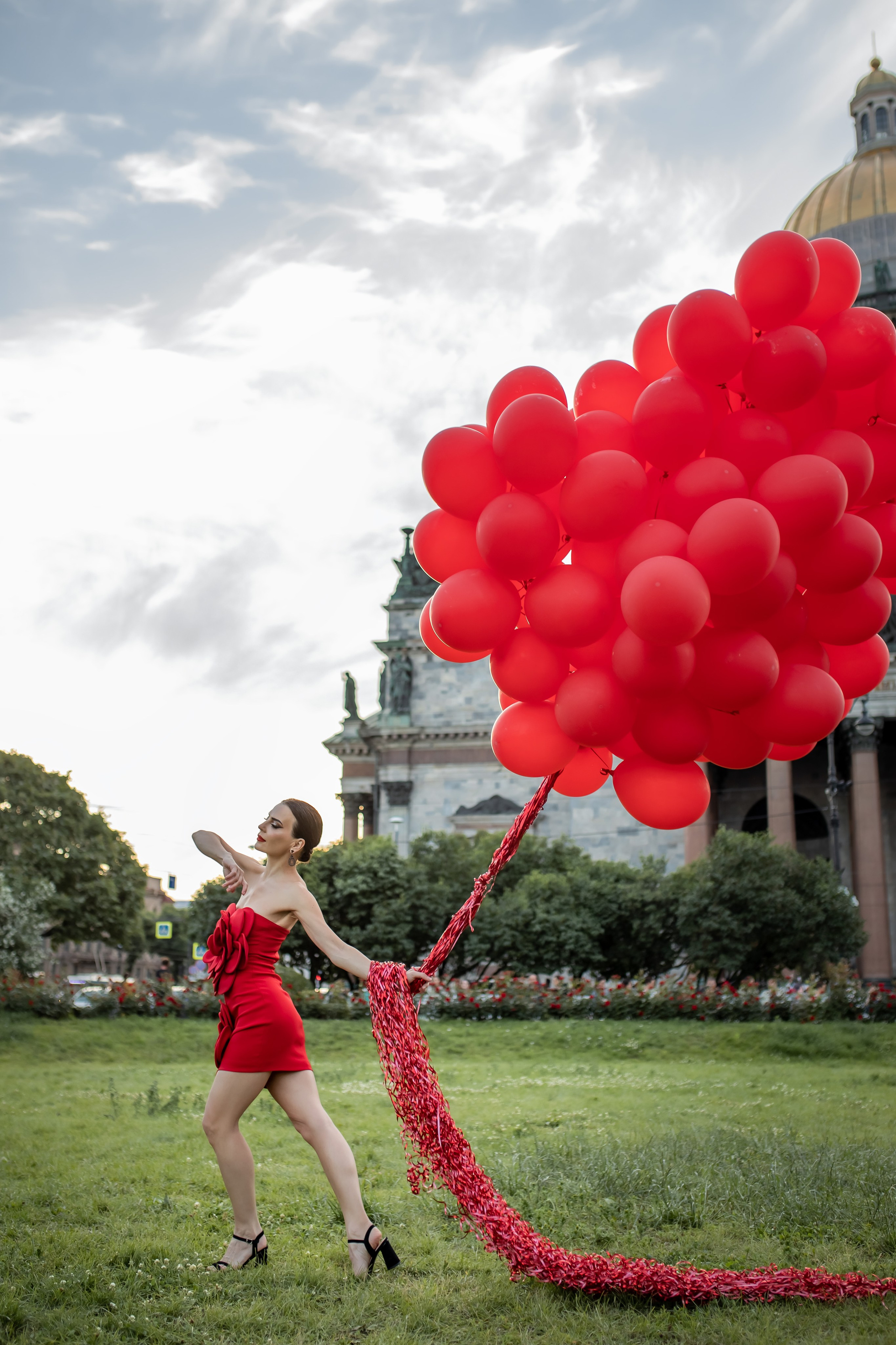 Творческая съемка с воздушными шарами. Татьяна. Свадебный и семейный фотограф в Колпино и СПб Юлия Папанова