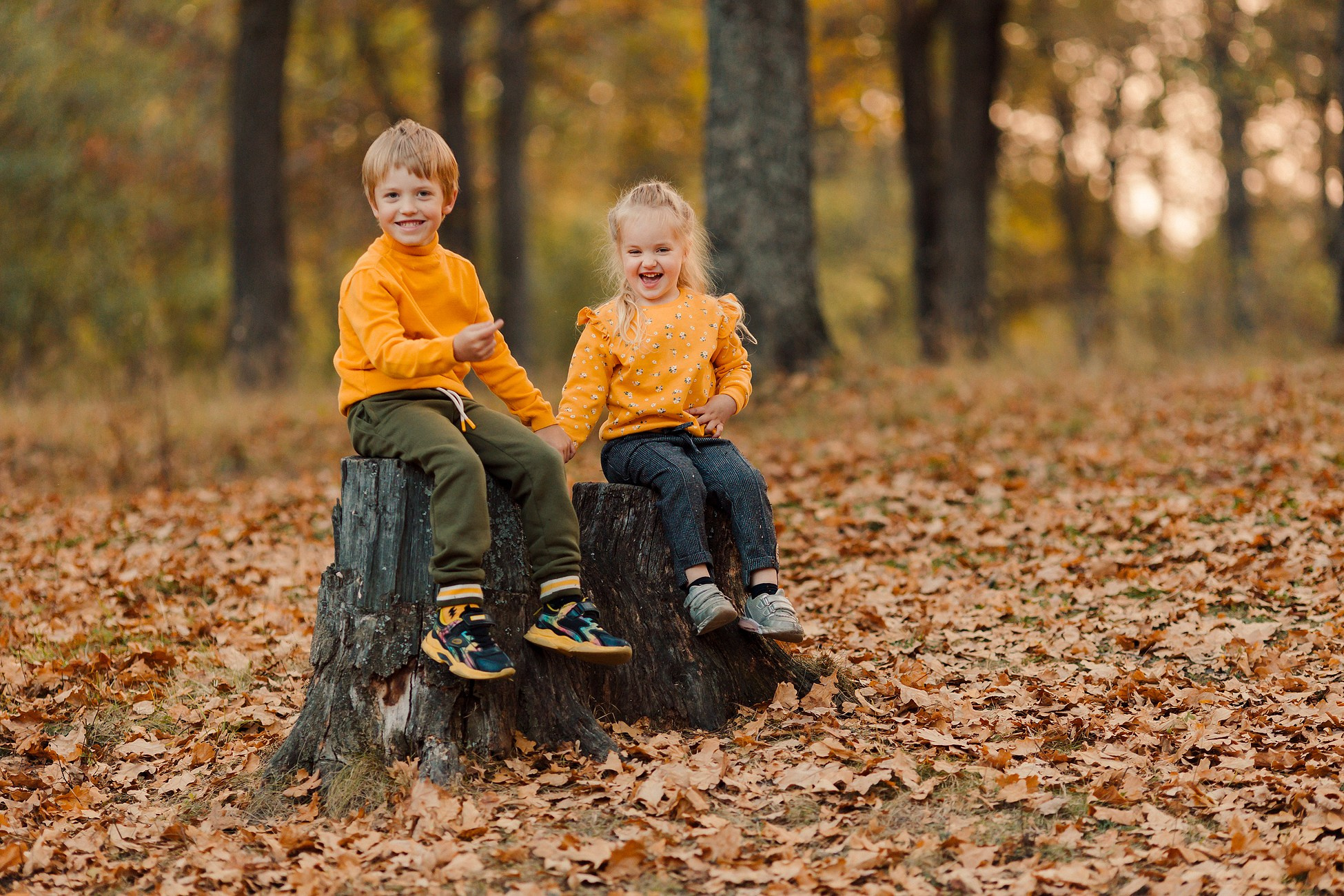 Осень в лесу. Семейный фотограф в Пензе Мария Левина