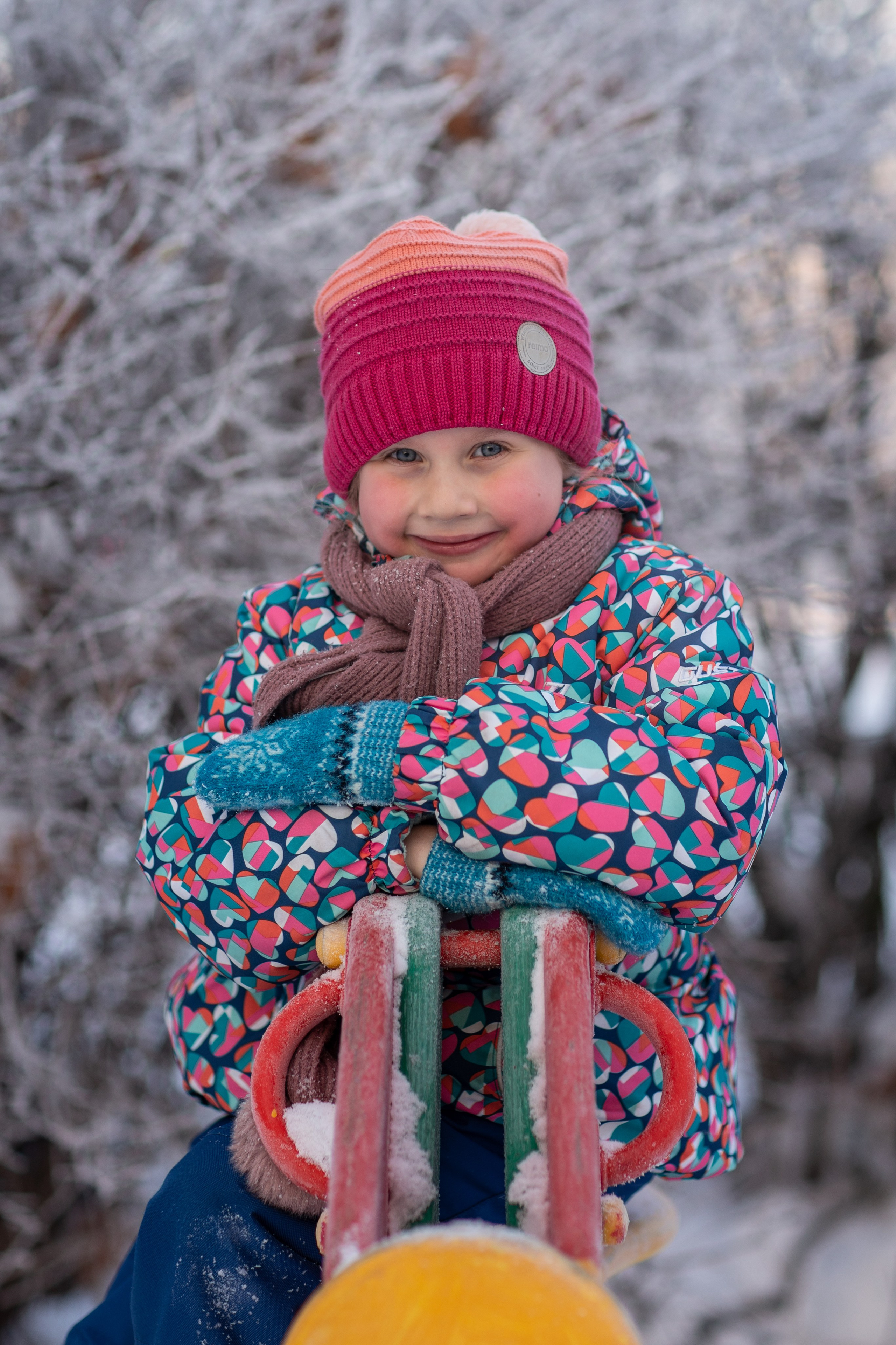 День в саду_ЗИМА_2023 год. Семейный фотограф в Санкт-Петербурге