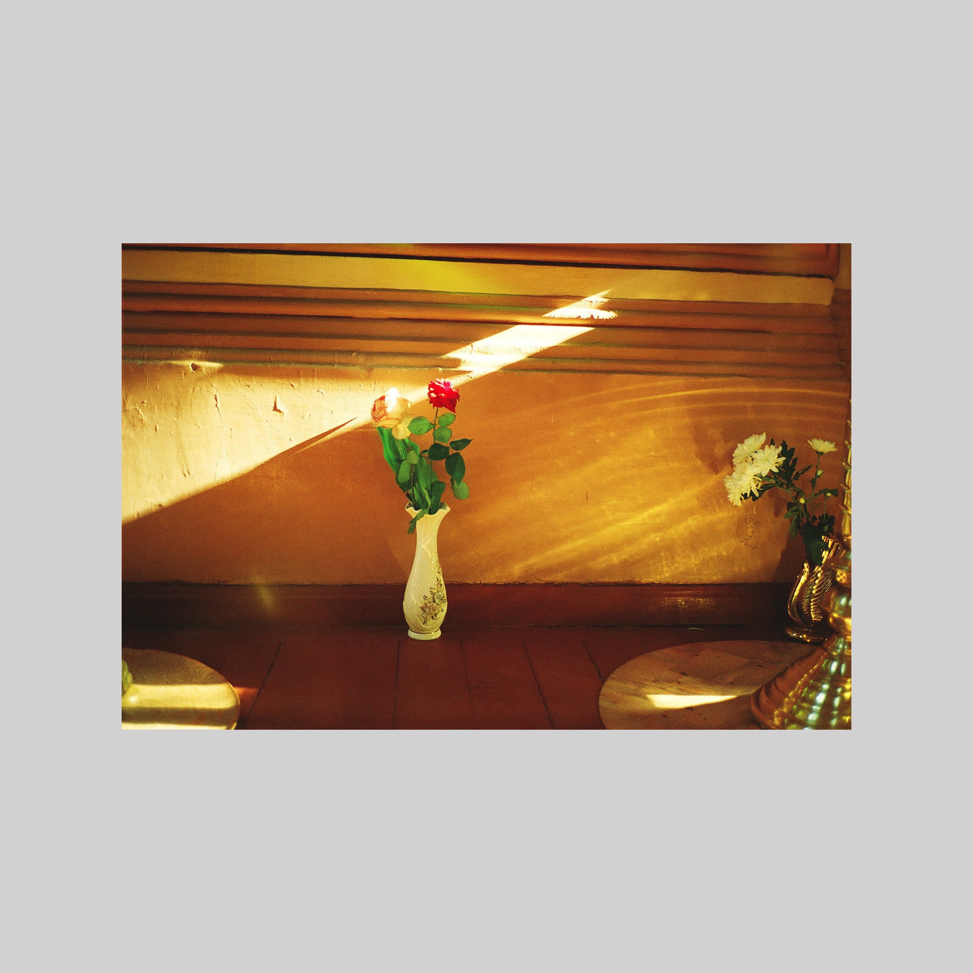 Flowers in a church (Gatchina town)