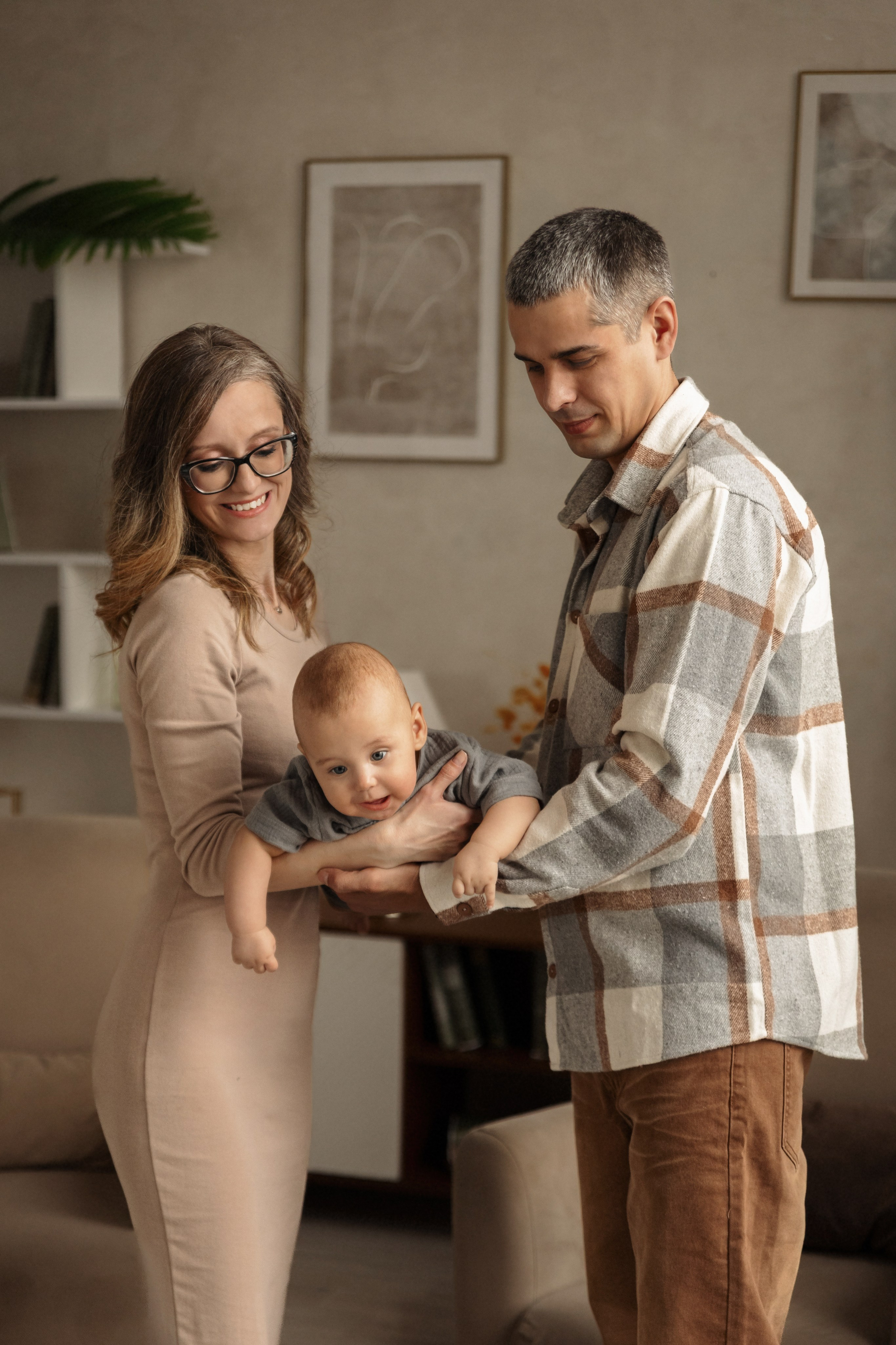 Семейная фотосессия дома. Семейный фотограф в Москве Трубинова Екатерина