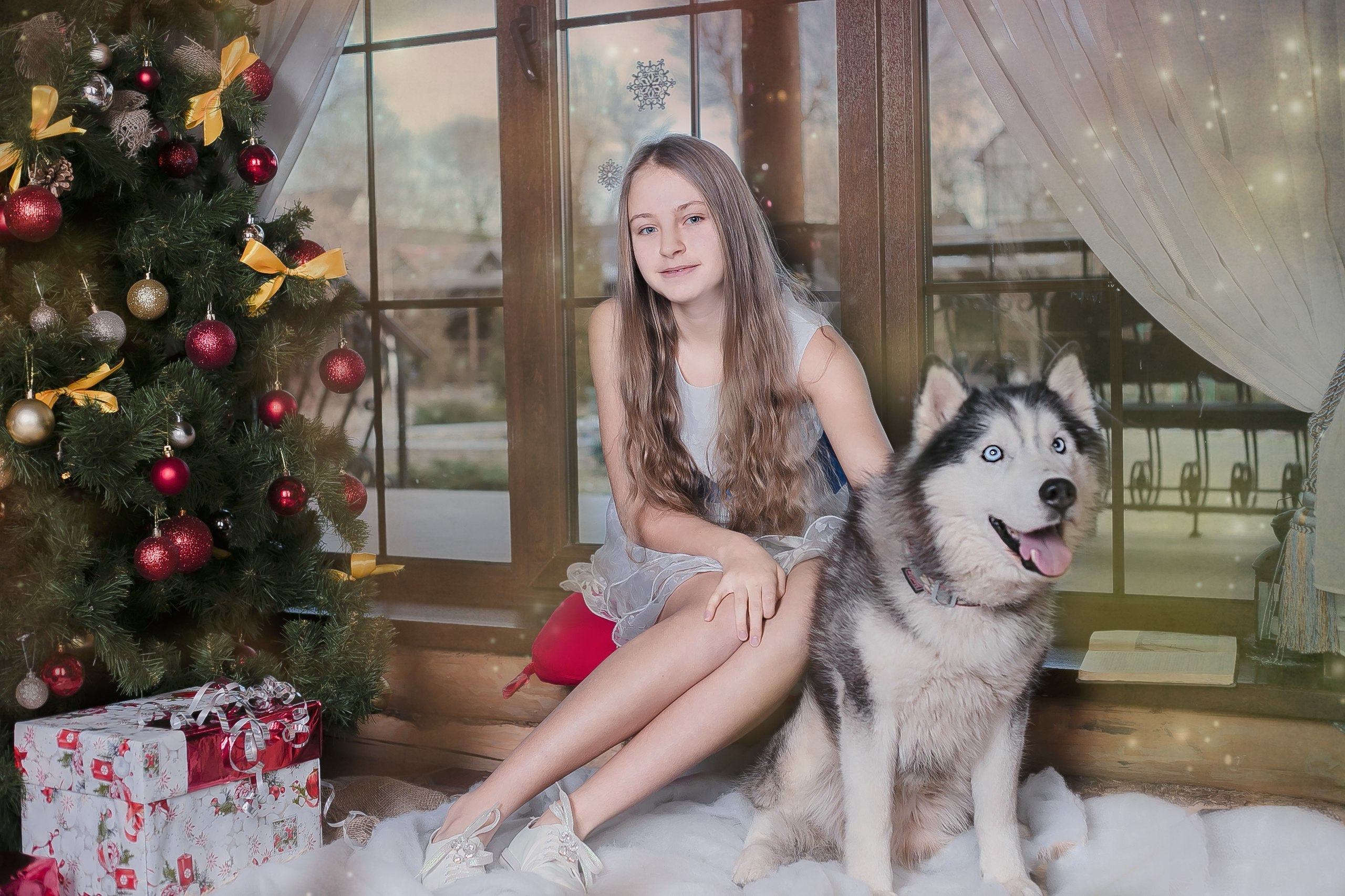 Новогодний фотопроект 2018,Новогодние фотосессии, Деревянная усадьба. Свадебный и семейный профессиональный фотограф в Ростове-на-Дону , Кри