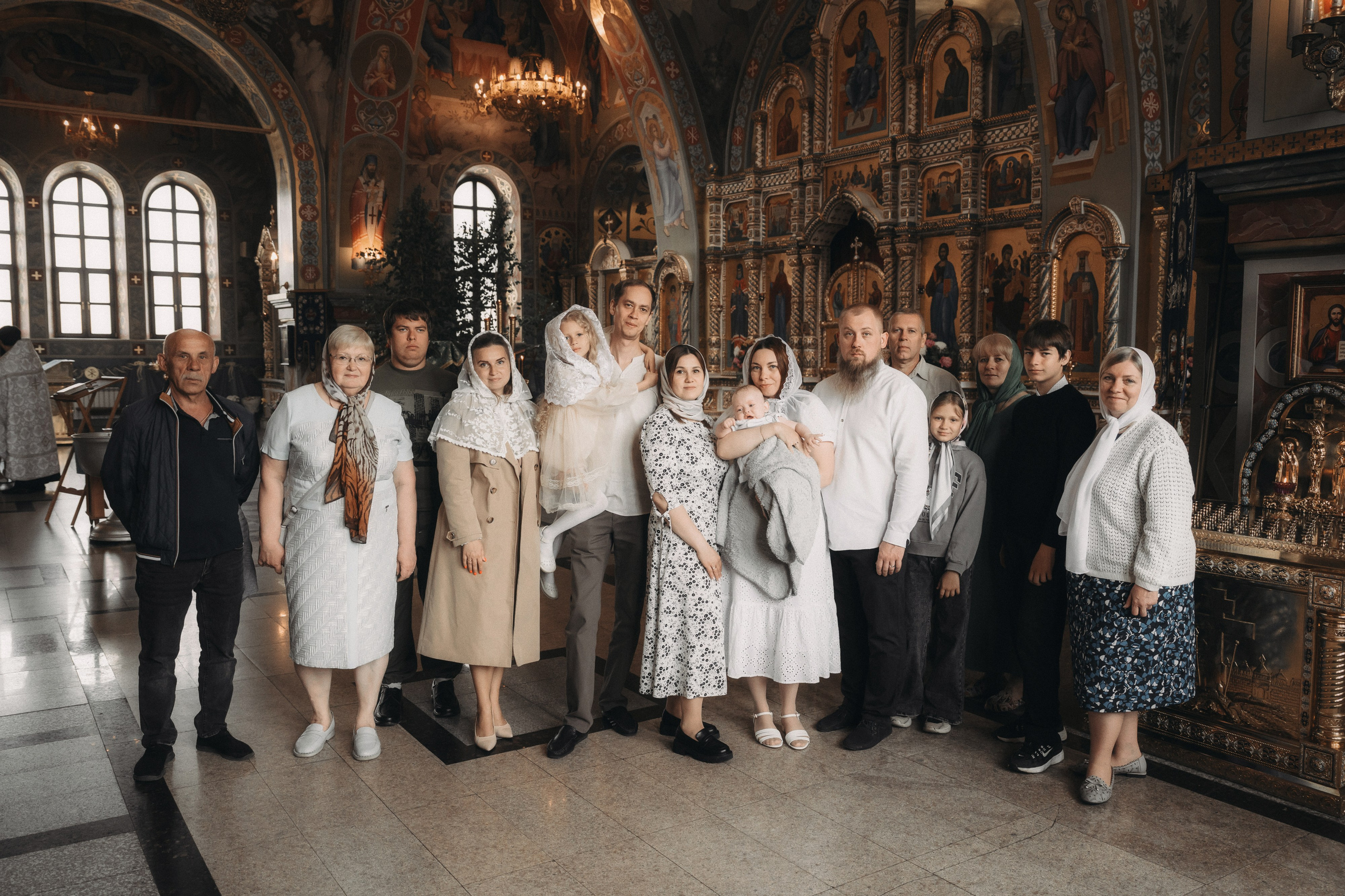 Фотосъемка крещения в храме Всецарица