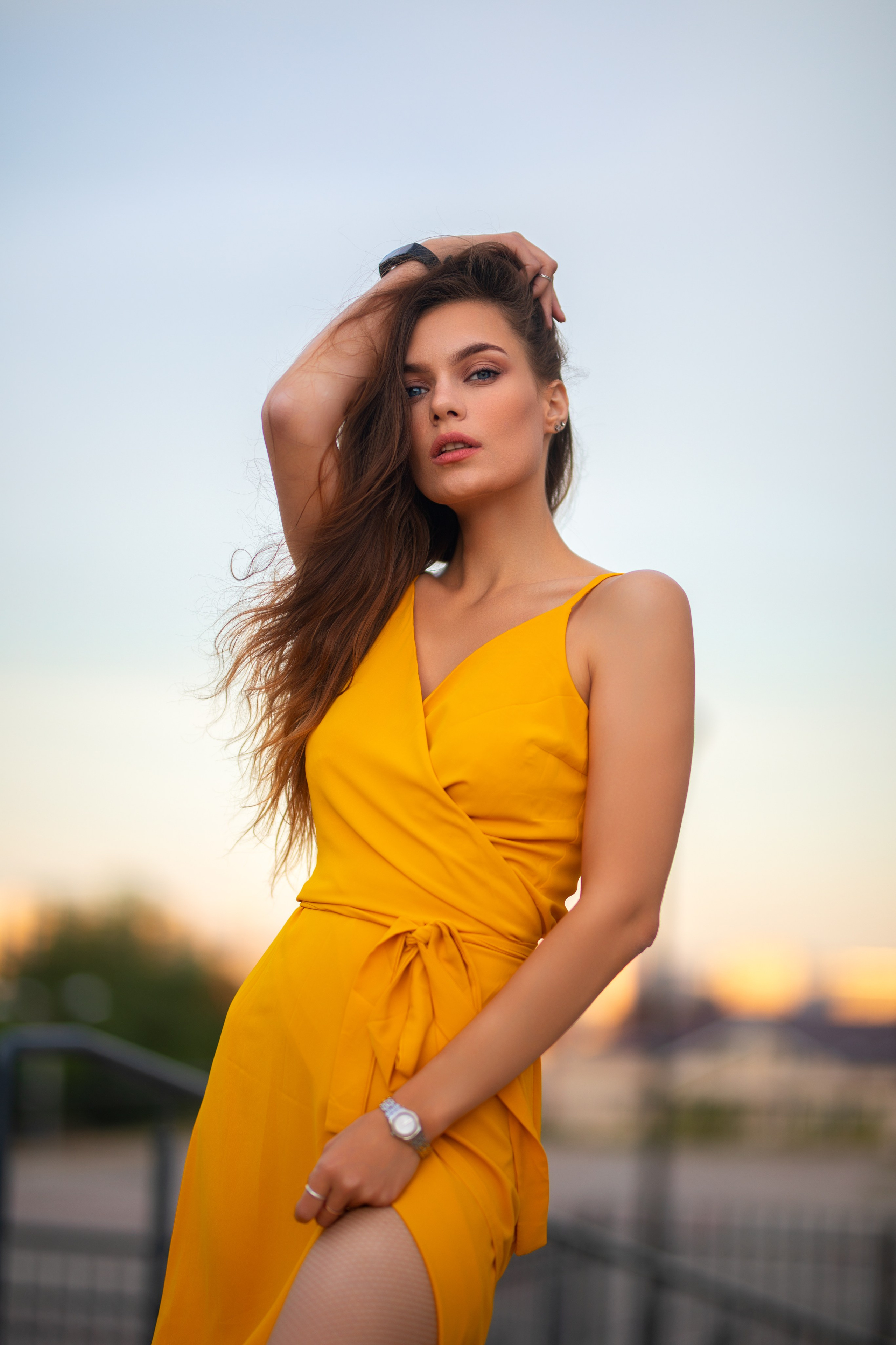 Летняя съемка с Екатериной на городской площади в Воронеже в формате для «себя»