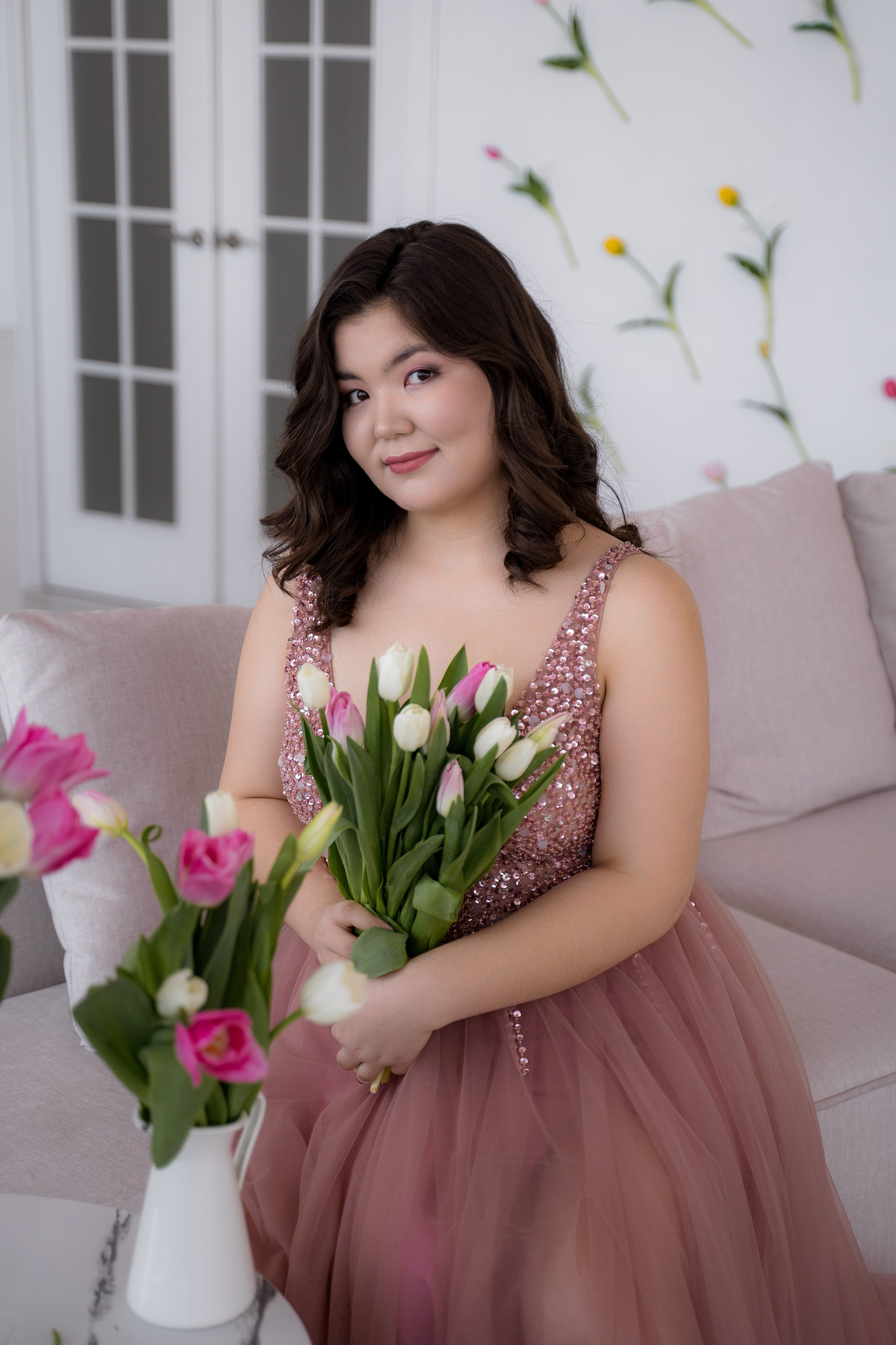 Тюльпановое настроение. Фотостудия Малина в городе Улан-Удэ. Фотограф Ирина Жарникова