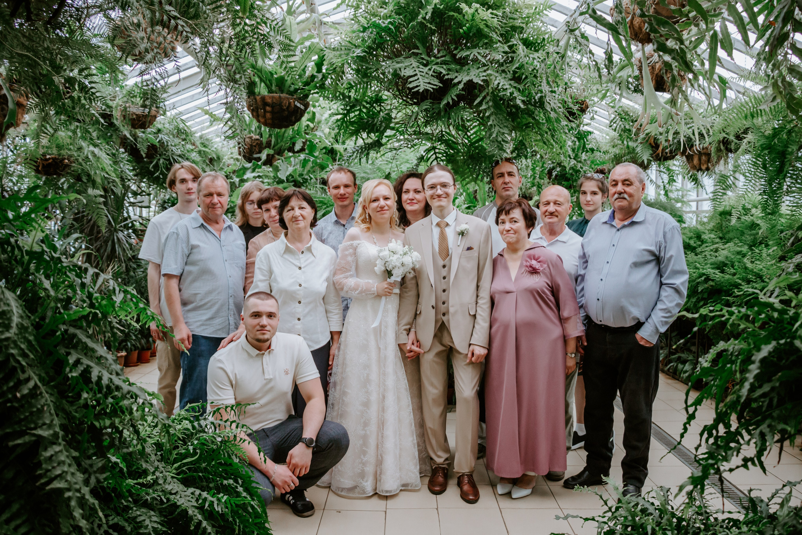 Свадебная фотосессия в оранжерее, Екатеринбург. Александр и Дарья. Фотограф в Екатеринбурге Пойгина Елена