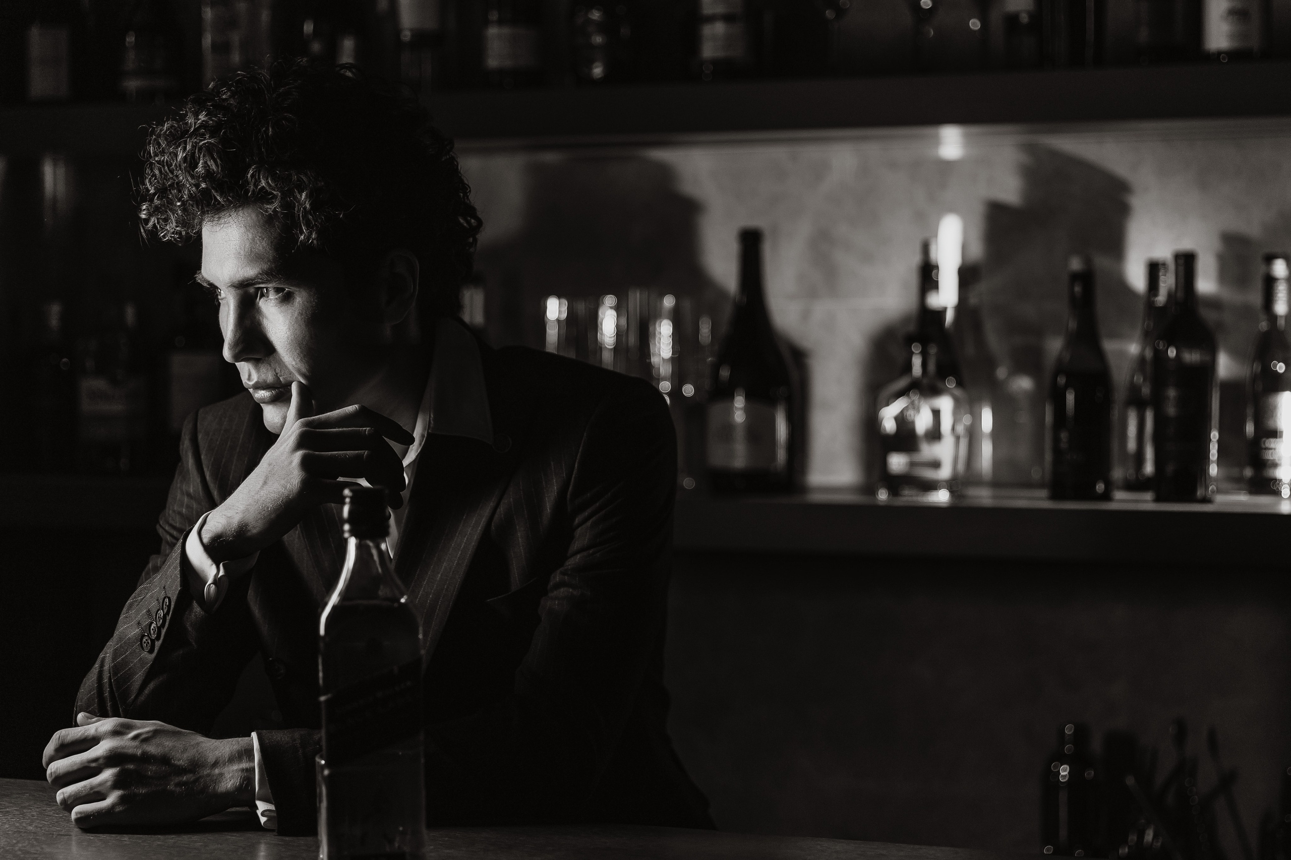 портрет в баре, fashion фотограф Казань