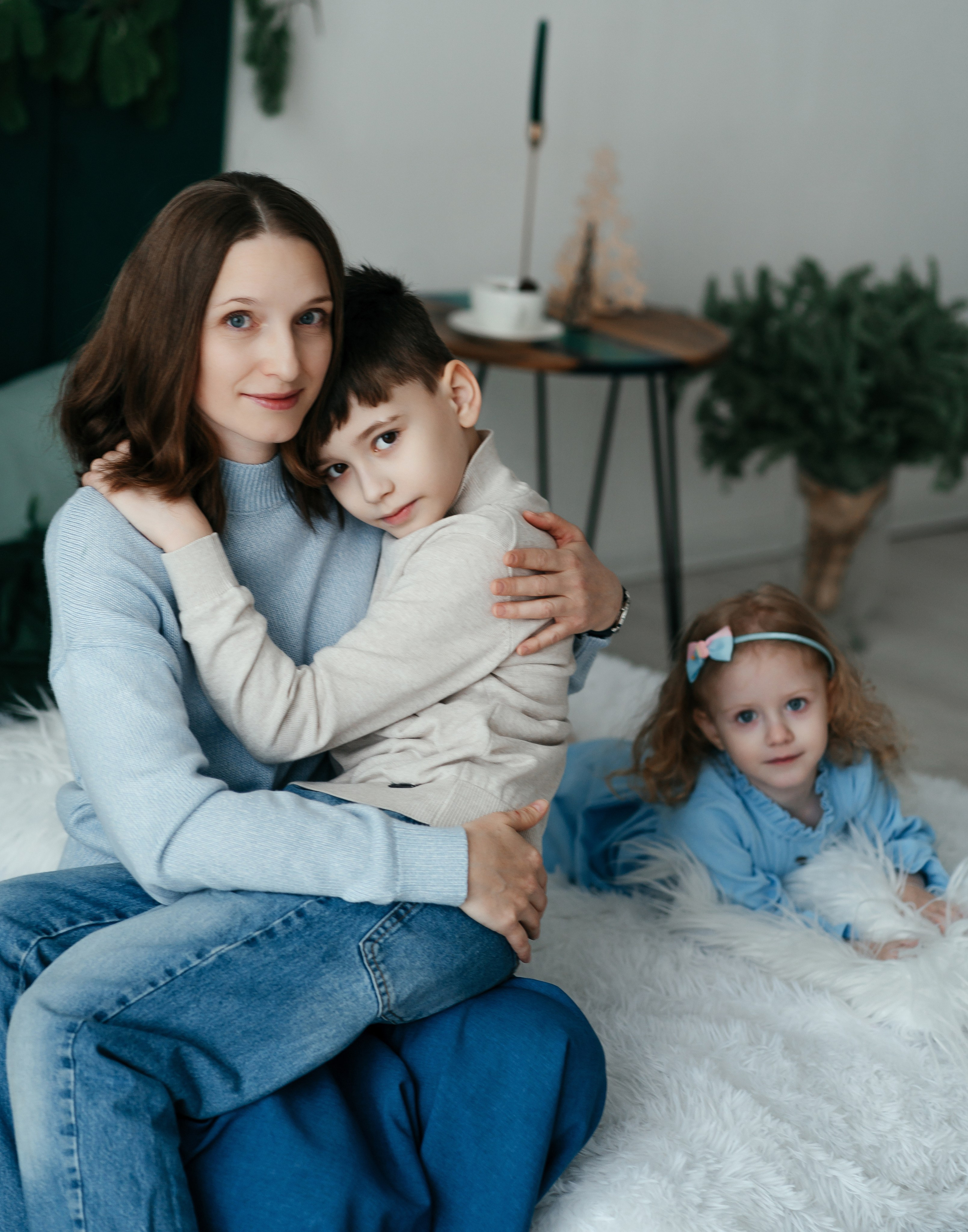 Новогодняя семейная фотосессия. Фотограф Ким Наталья в Красноярске