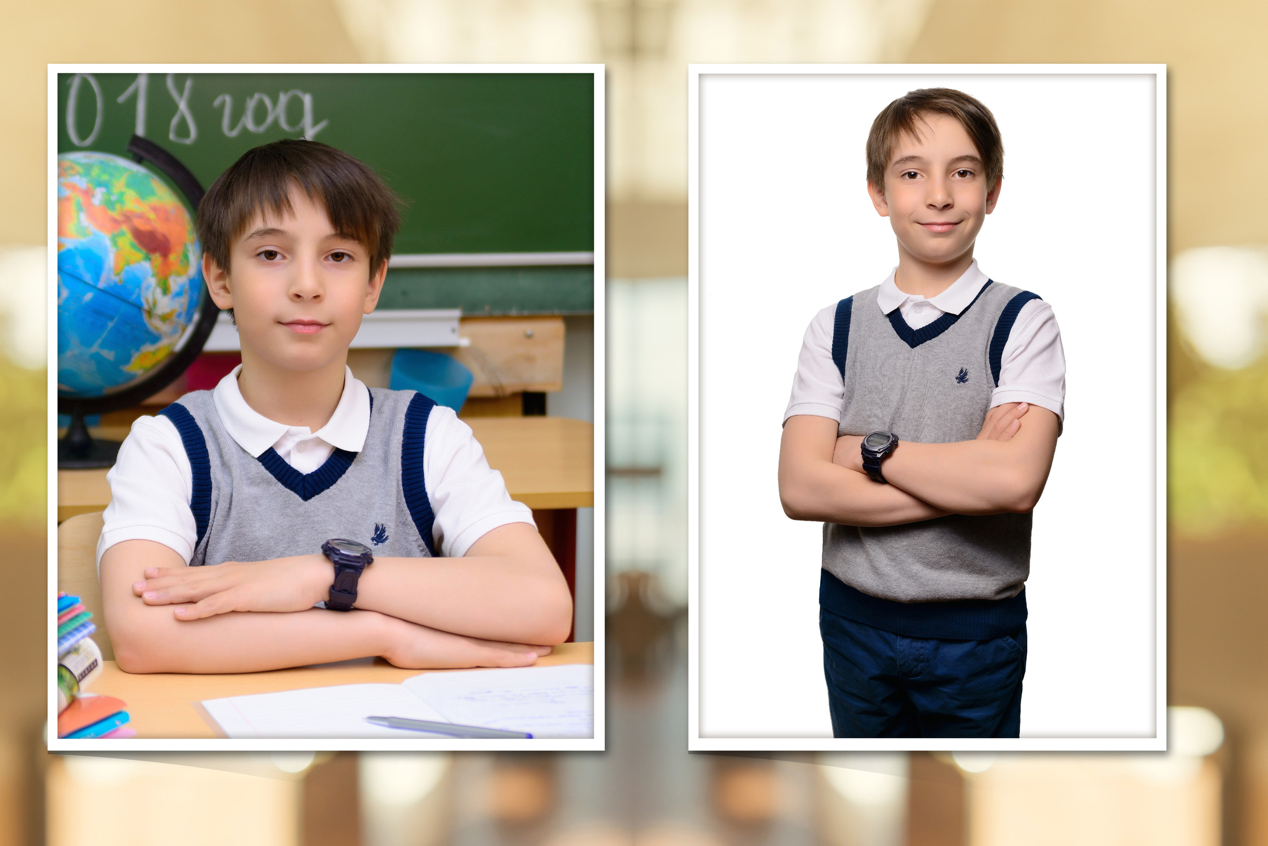 Школьный фотоальбом «Цветные карандаши». Фотограф Анастасия Дерий. Каталожная фотосъёмка в Москве