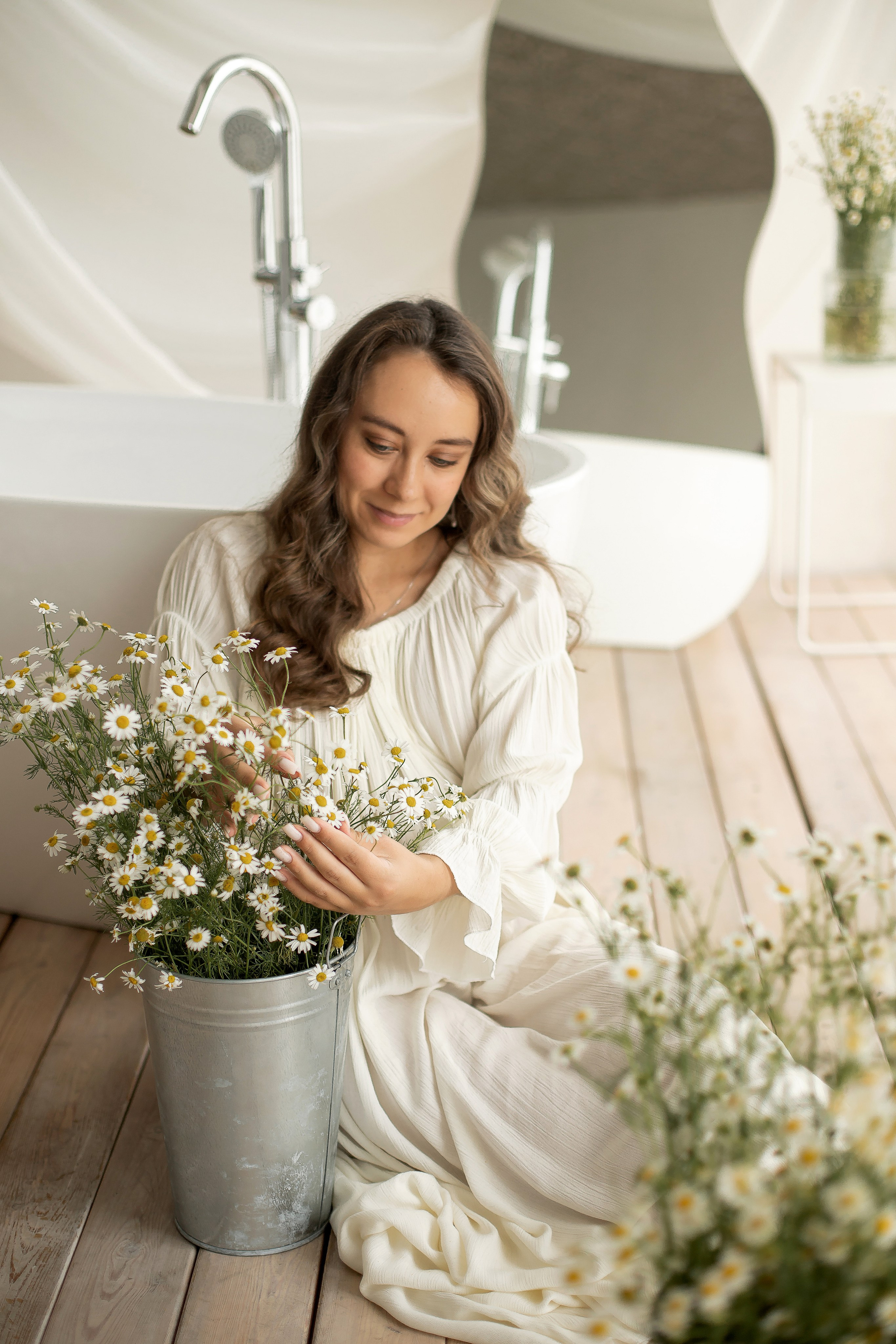 Ксения и ромашки. Семейный и детский фотограф в Красноярске Анна Маюрова