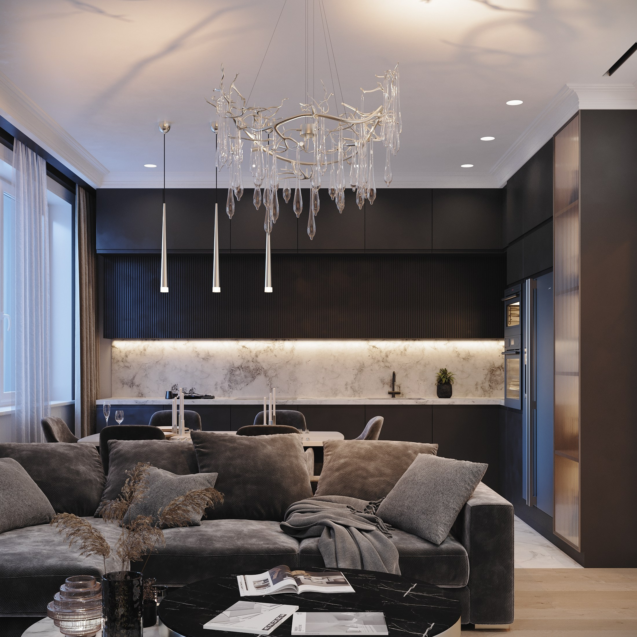 Визуализация квартиры для девушки-фотографа. Студия 3d визуализации Arcviz