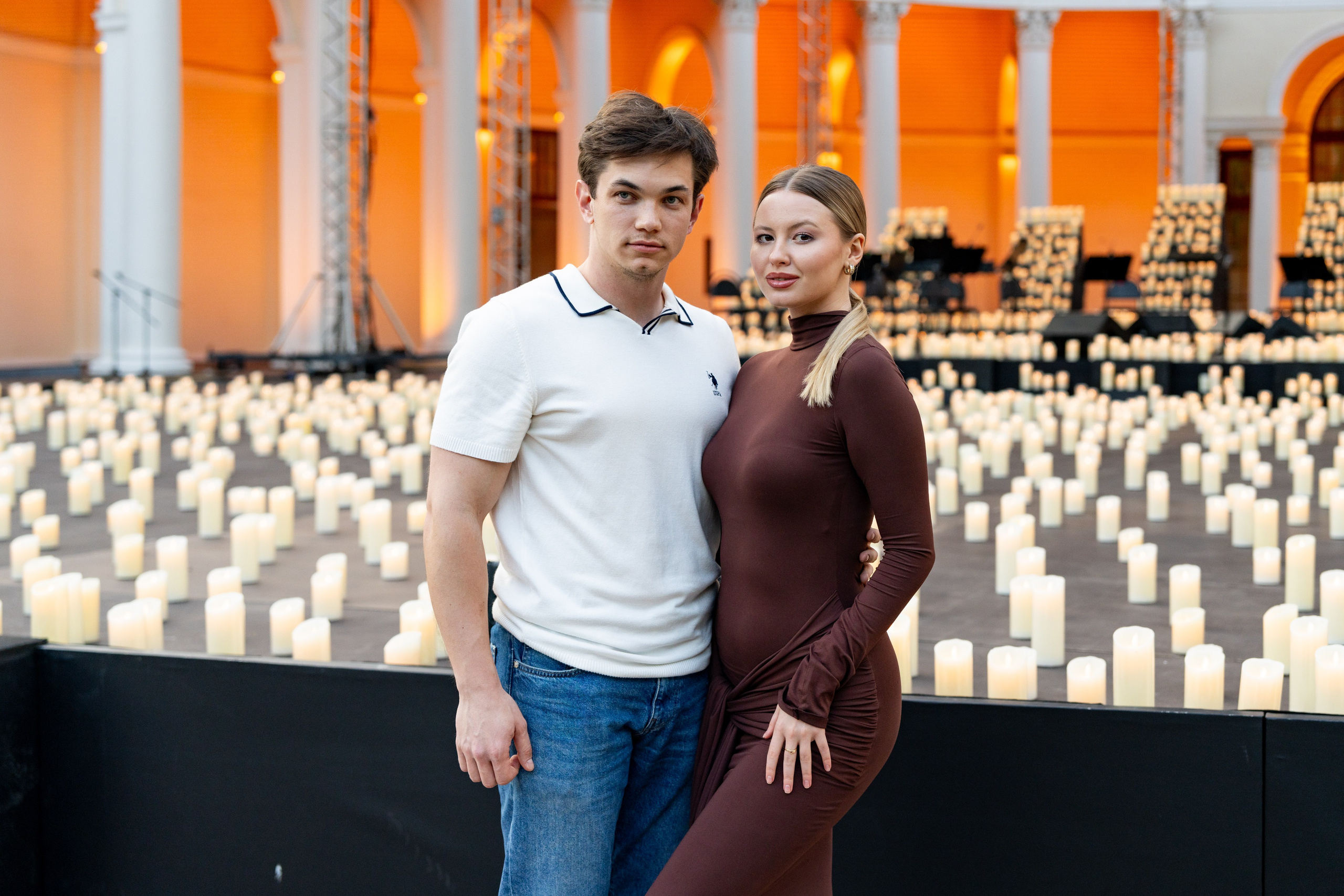 Симфонический оркестр Lumisfera при свечах. Фотограф Никита Комаров