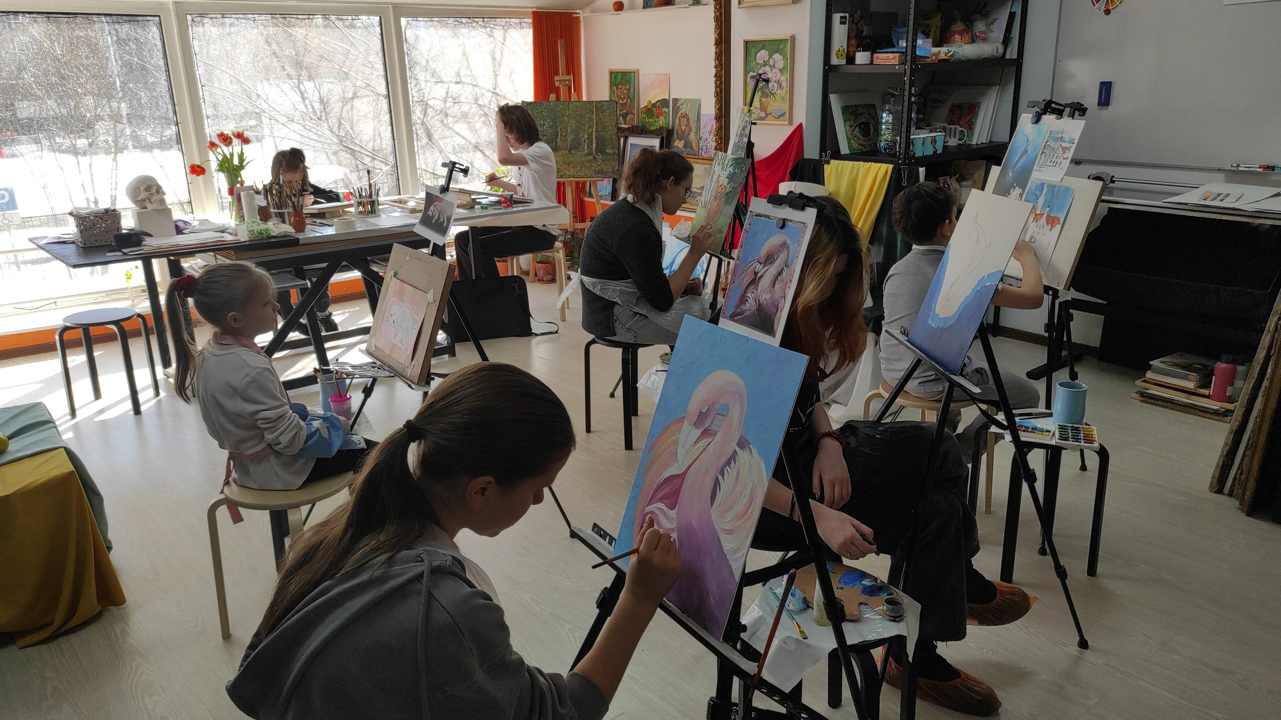 Подростки и дети постарше. Арт-вечеринки и мастер-классы в Москве для взрослых и детей