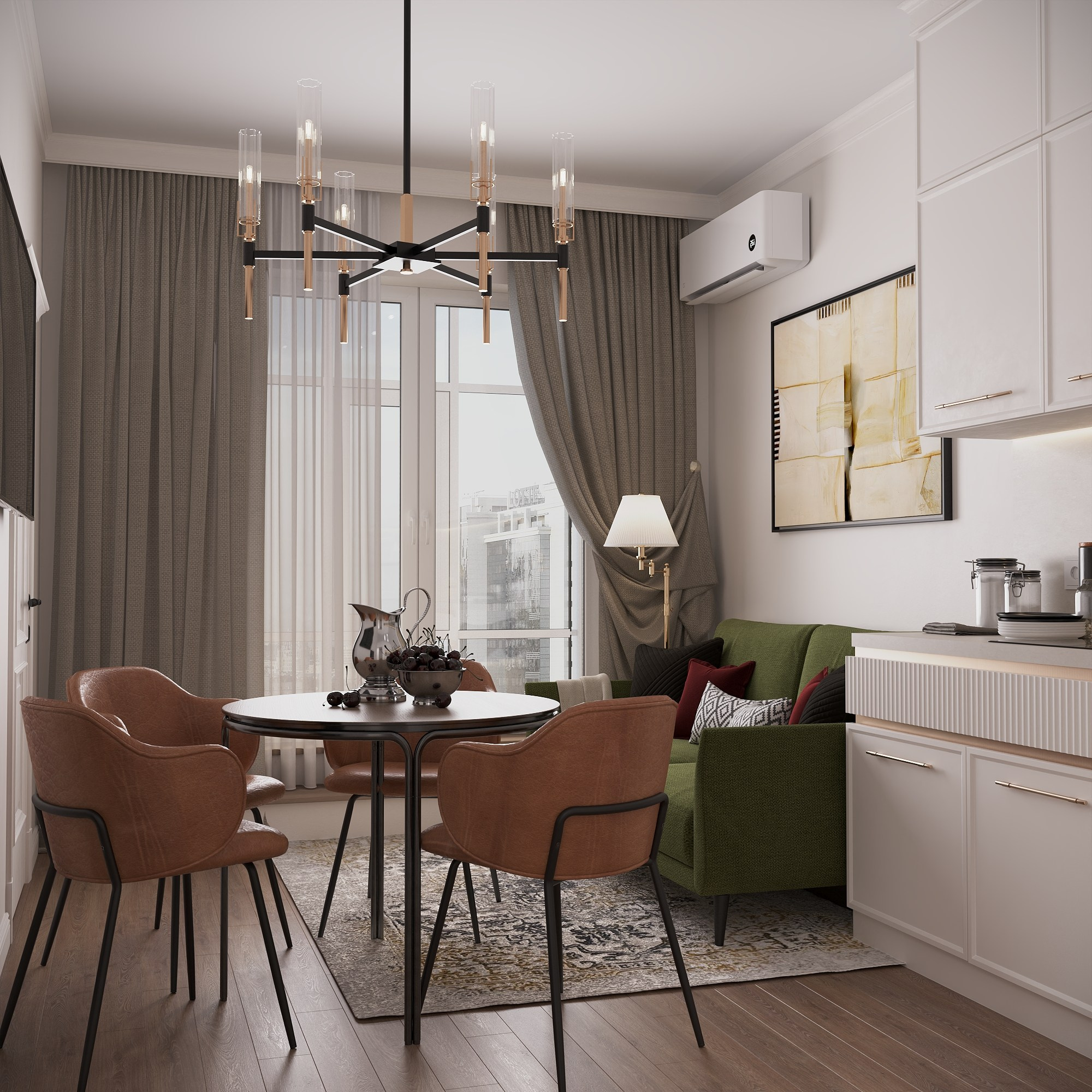 ЖК Меридиан 64,4 м². БК студия дизайна интерьера