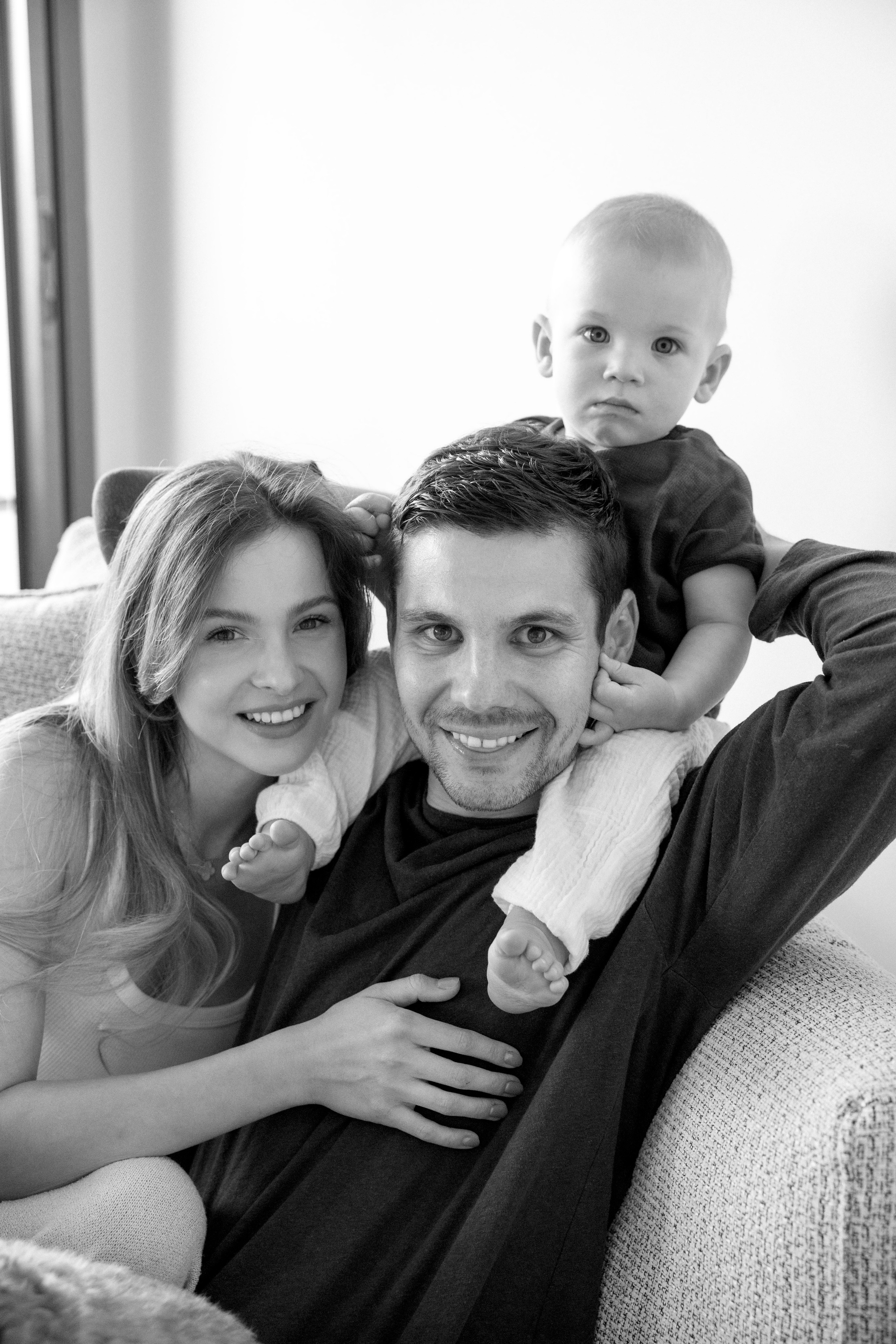 One year old at home. Wedding and family photographer