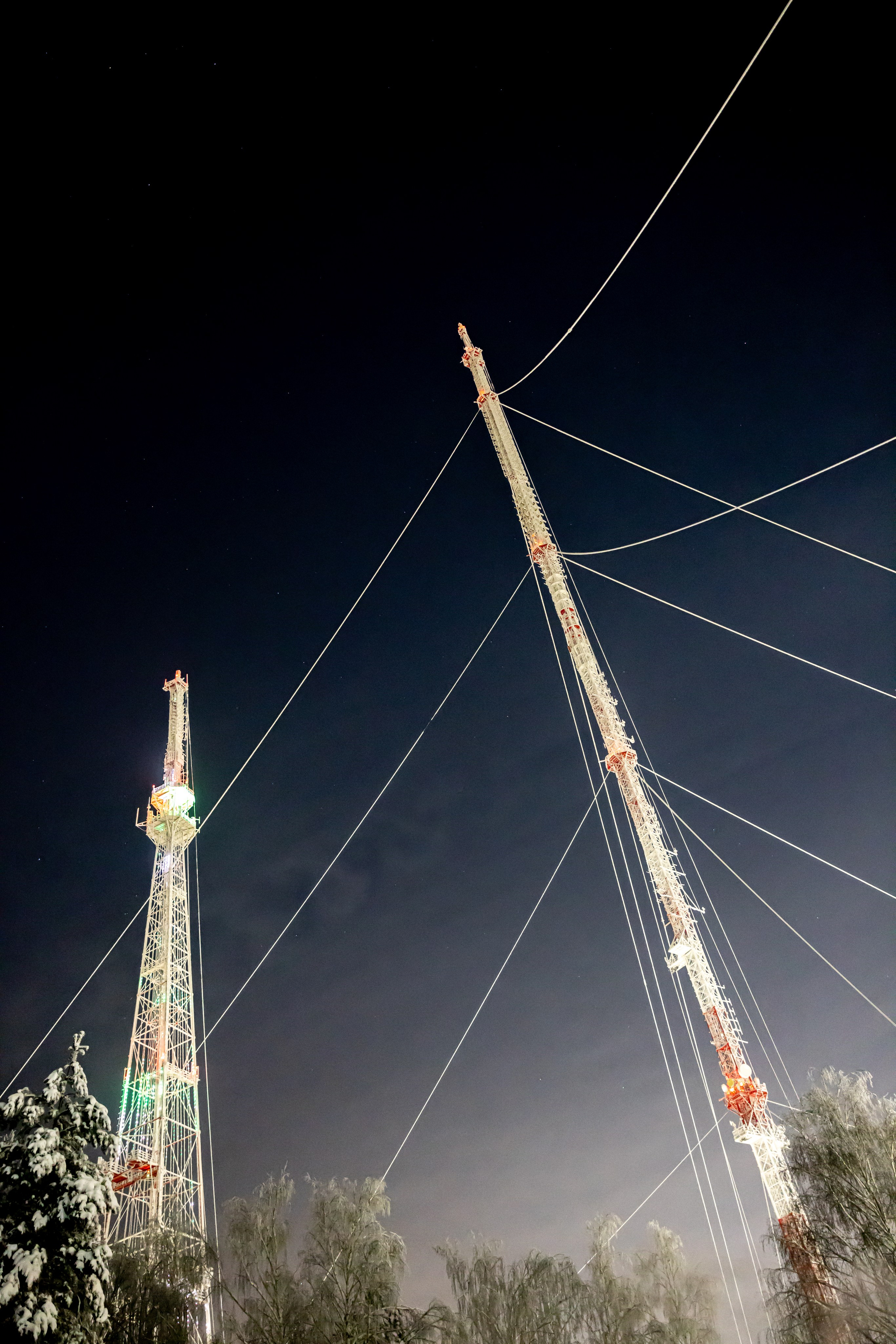 Телецентр. Башни «ОРТПЦ» в январкую стужу. Фотограф в Туле Крупский АнДРей. Фотостудия «КАДР71» в Туле