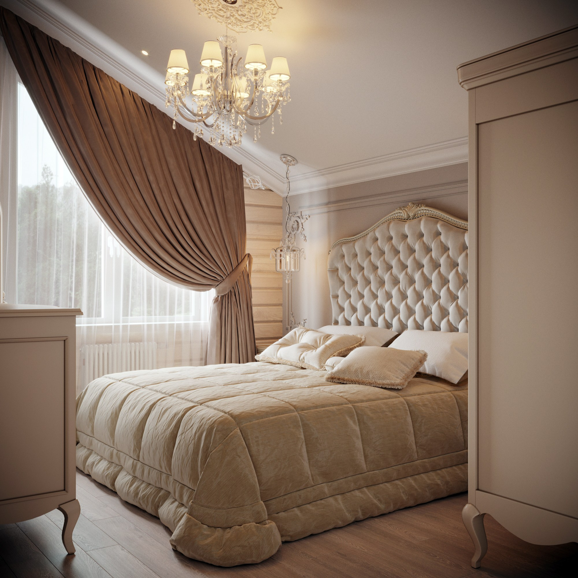 Визуализация дома из бруса по дизайну Геворгян Арпины. Визуализатор Векшина Елена