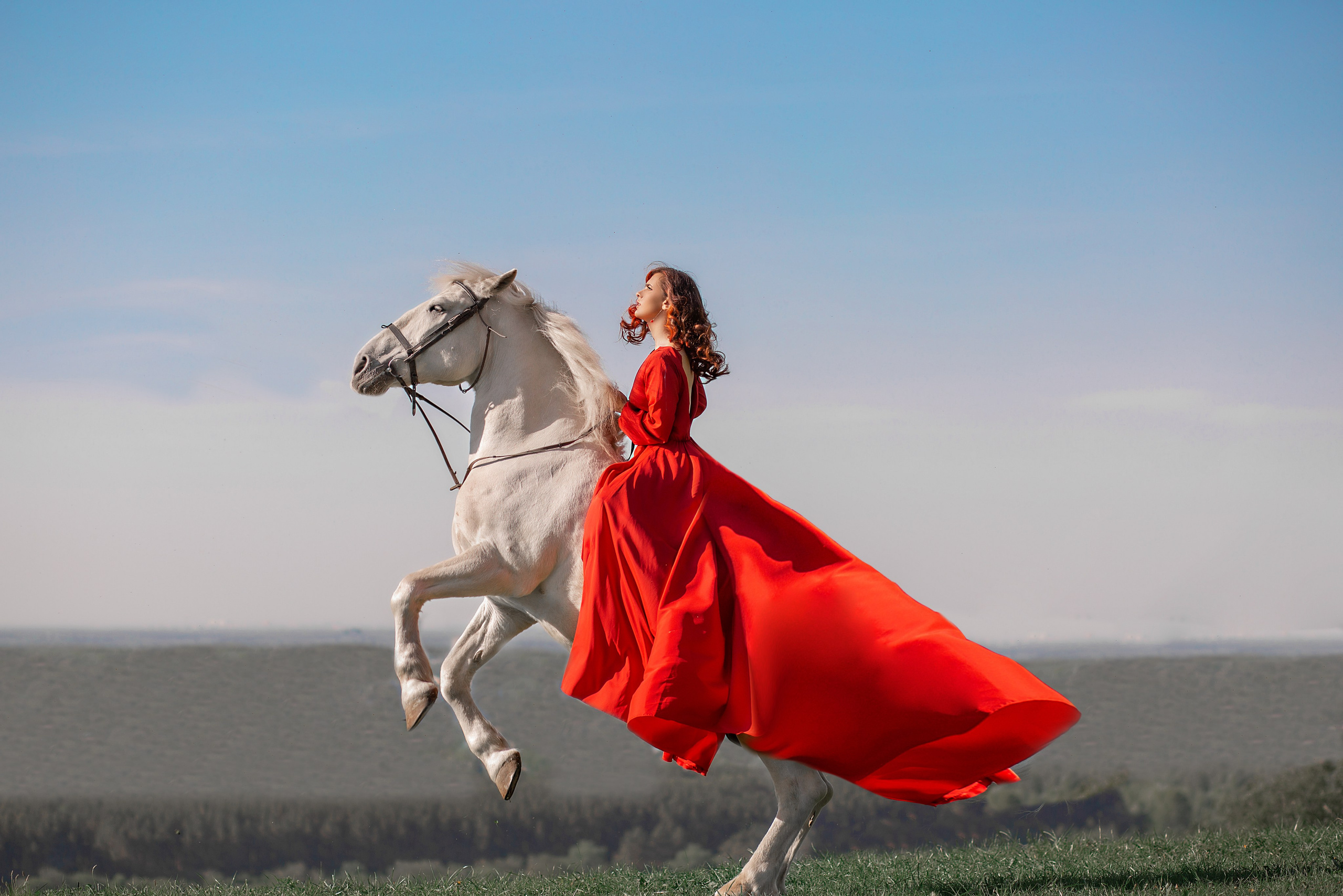Екатерина и Воробей. Фотосессия с лошадьми в Нижнем Новгороде