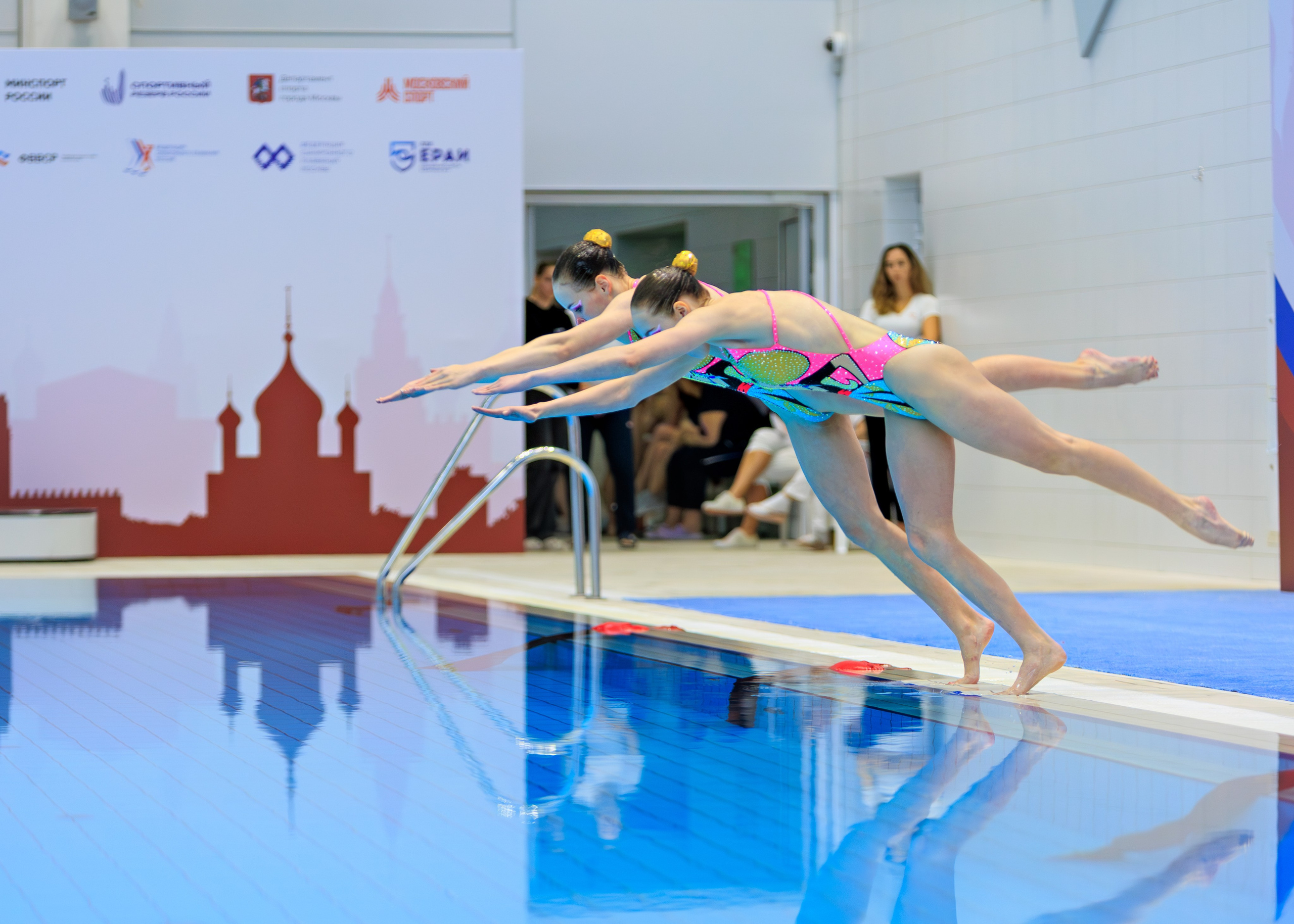 Первенство России по синхронному плаванию дуэт  — техническая программа. Выпускные альбомы и школьный фотограф в Подольске, Троицке, Щербинке, Москве и Московской области