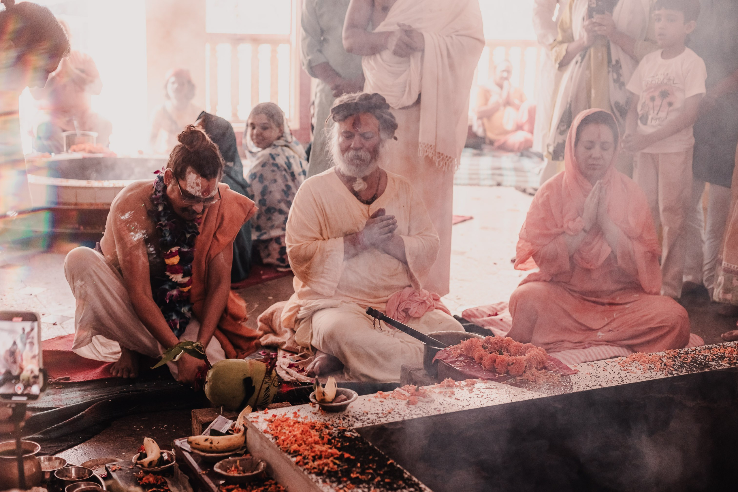 Navaratri yajna at Devraha Baba Ji ashram. Мариам Багдасарян