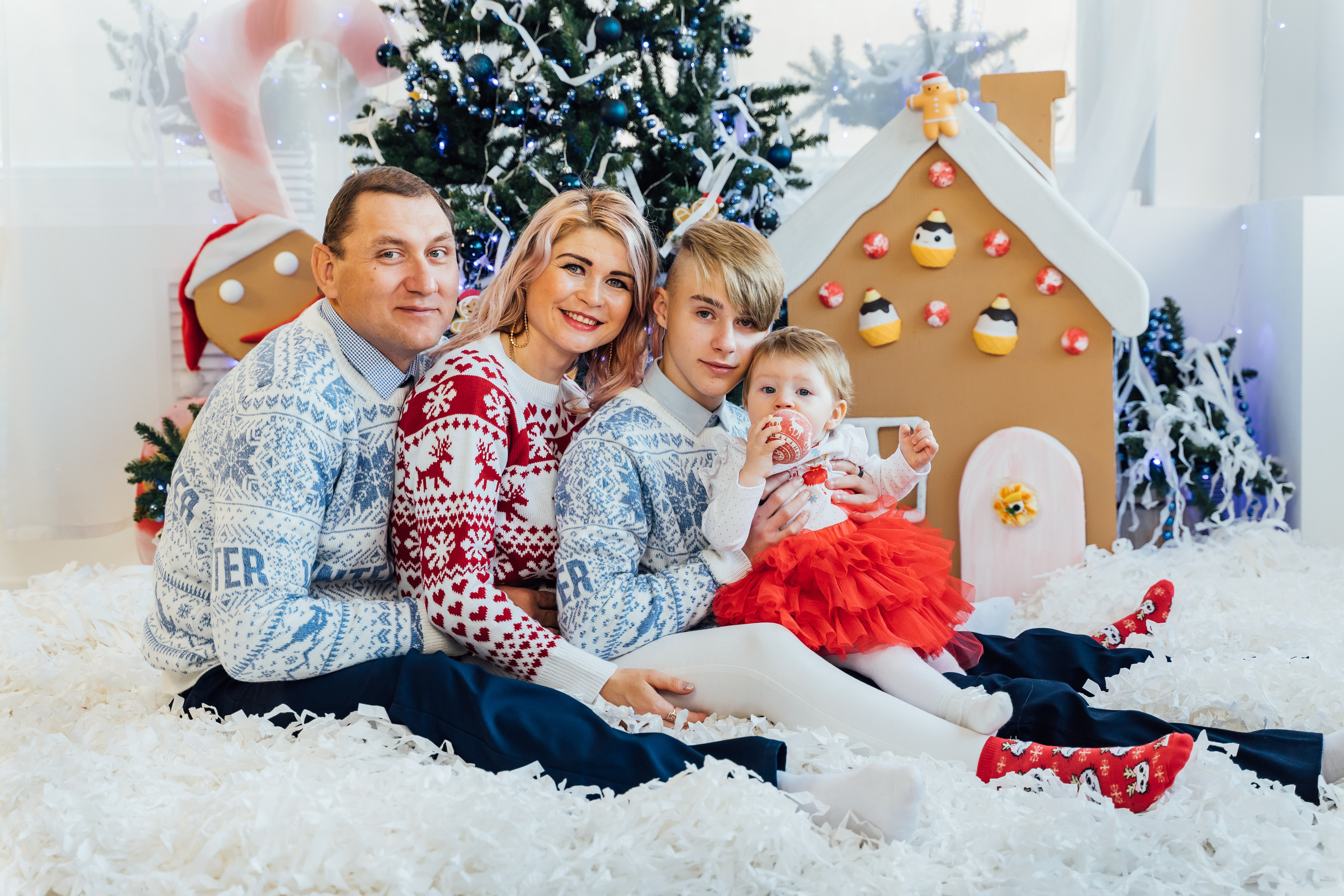 Новогодняя фотосессия в студии. Свадебный фотограф в Коломне, Воскресенске, Егорьевске Владимир Петров