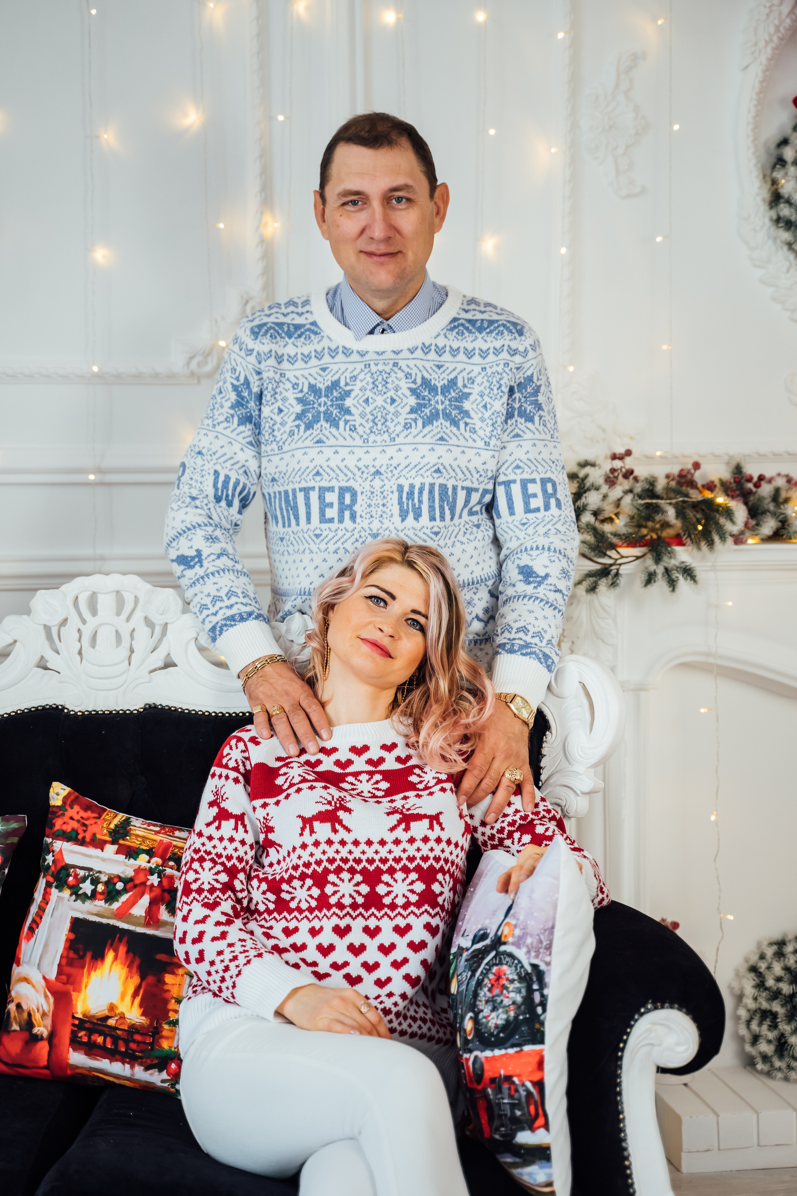 Новогодняя фотосессия в студии. Свадебный фотограф в Коломне, Воскресенске, Егорьевске Владимир Петров