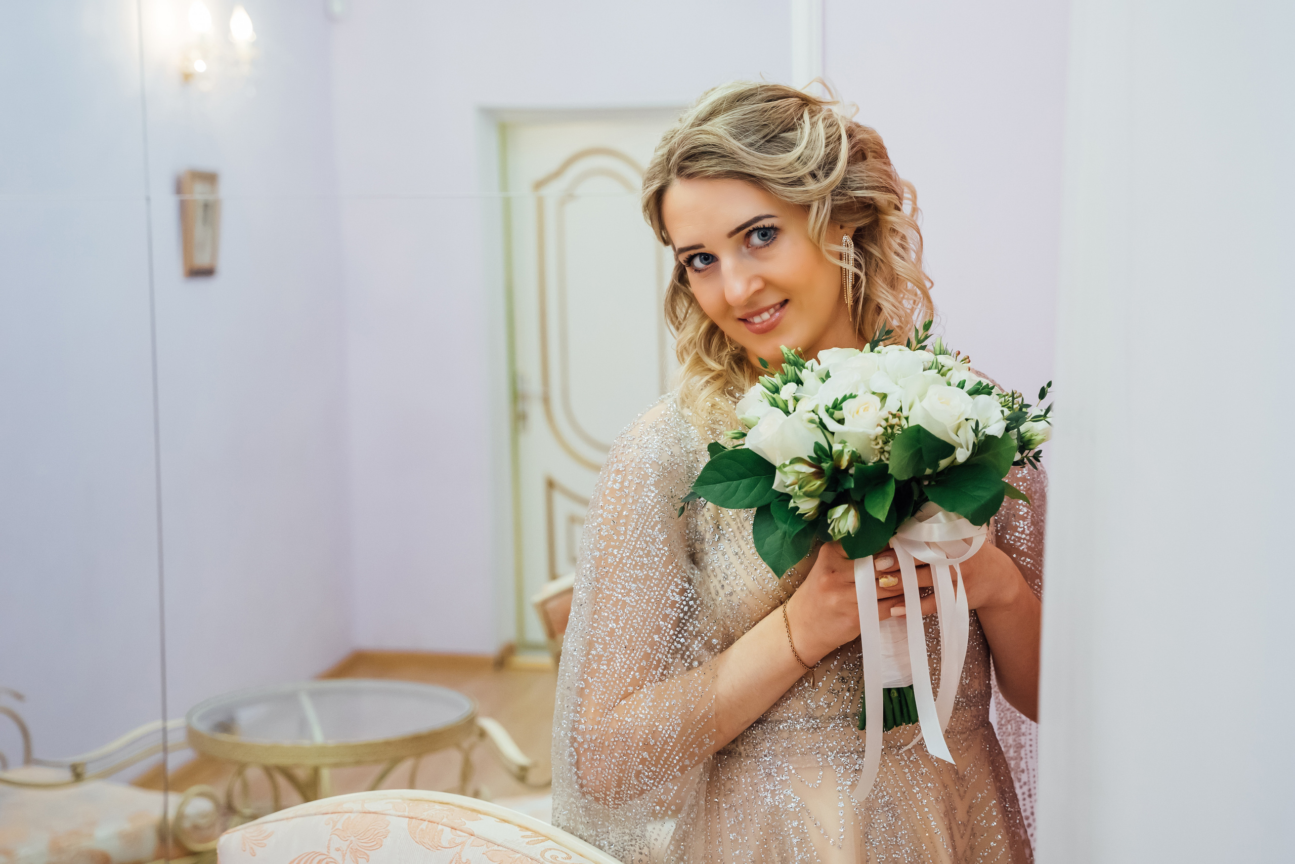 Свадебная фотосессия в студии. Свадебный фотограф в Коломне, Воскресенске, Егорьевске Владимир Петров