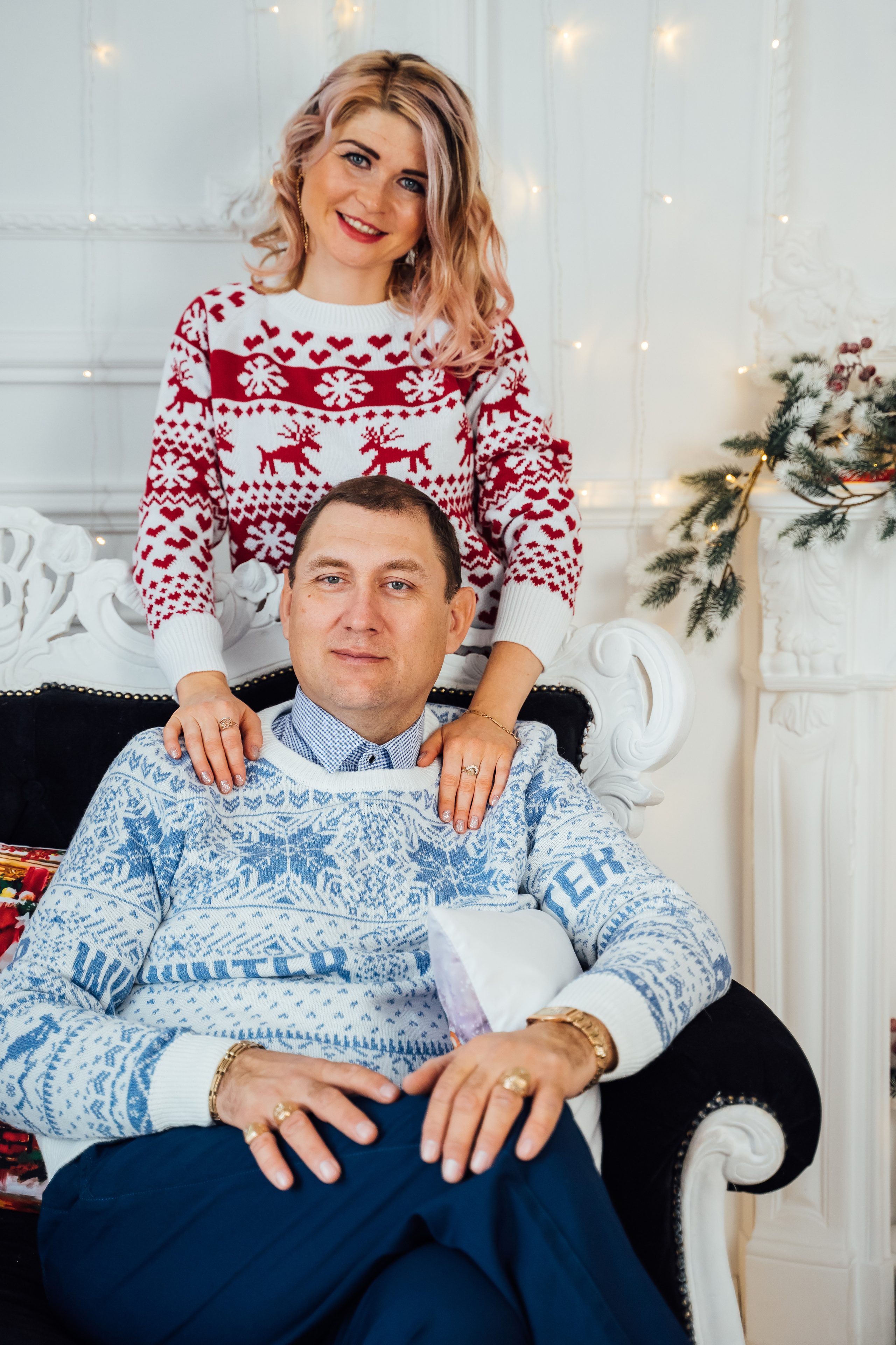 Новогодняя фотосессия в студии. Свадебный фотограф в Коломне, Воскресенске, Егорьевске Владимир Петров