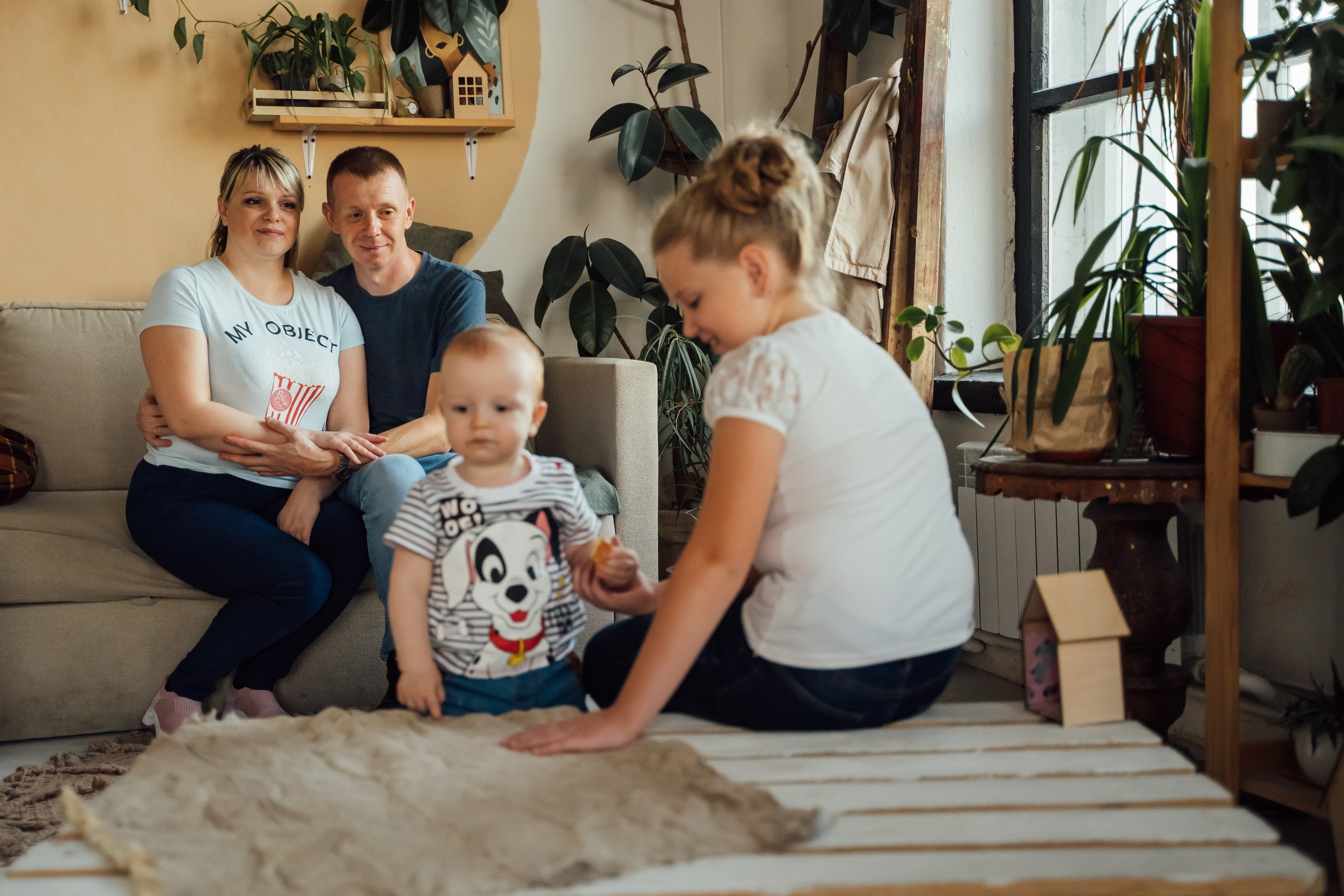 Семейная фотосессия в студии. Свадебный фотограф в Коломне, Воскресенске, Егорьевске Владимир Петров
