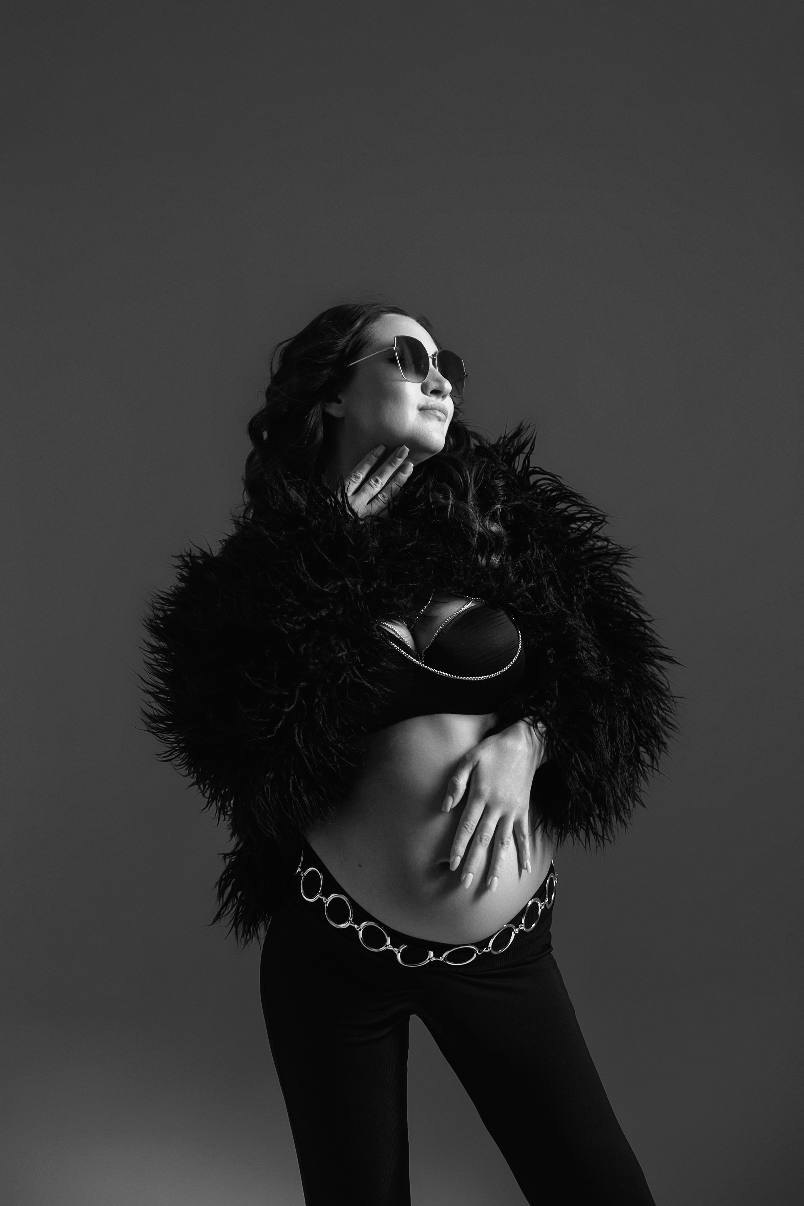 Шуба черная. Фотограф Анна Качан