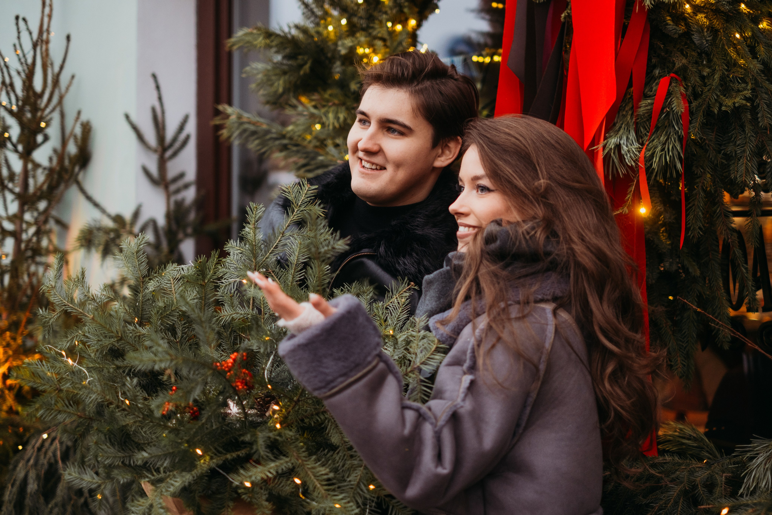 Аня и Даня: новогодняя прогулка. Семейный и детский фотограф в Санкт-Петербурге