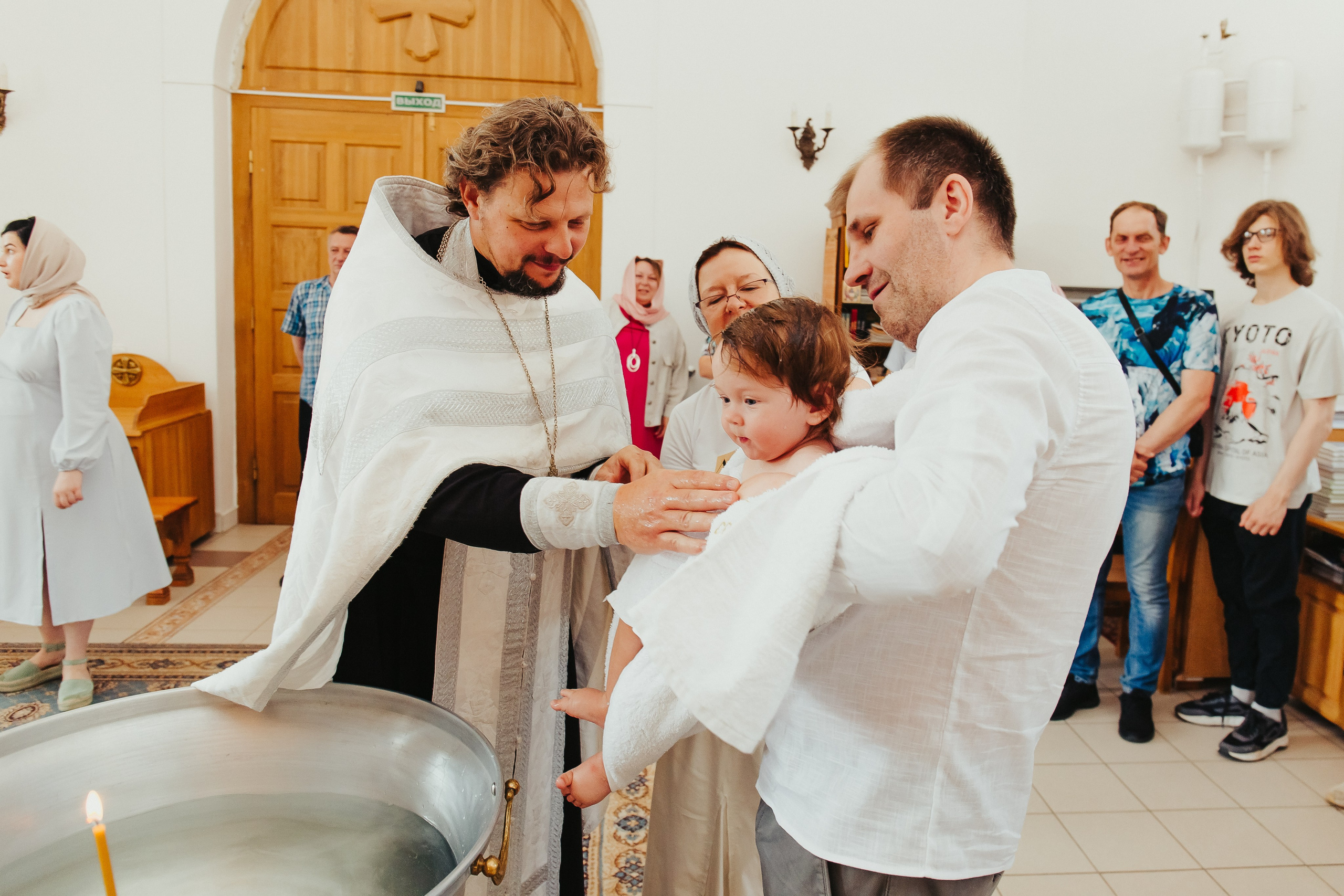 Фотосъемка Крещения ребенка. Фотограф новорожденных и детский в Сергиевом Посаде Кругликова Юлия